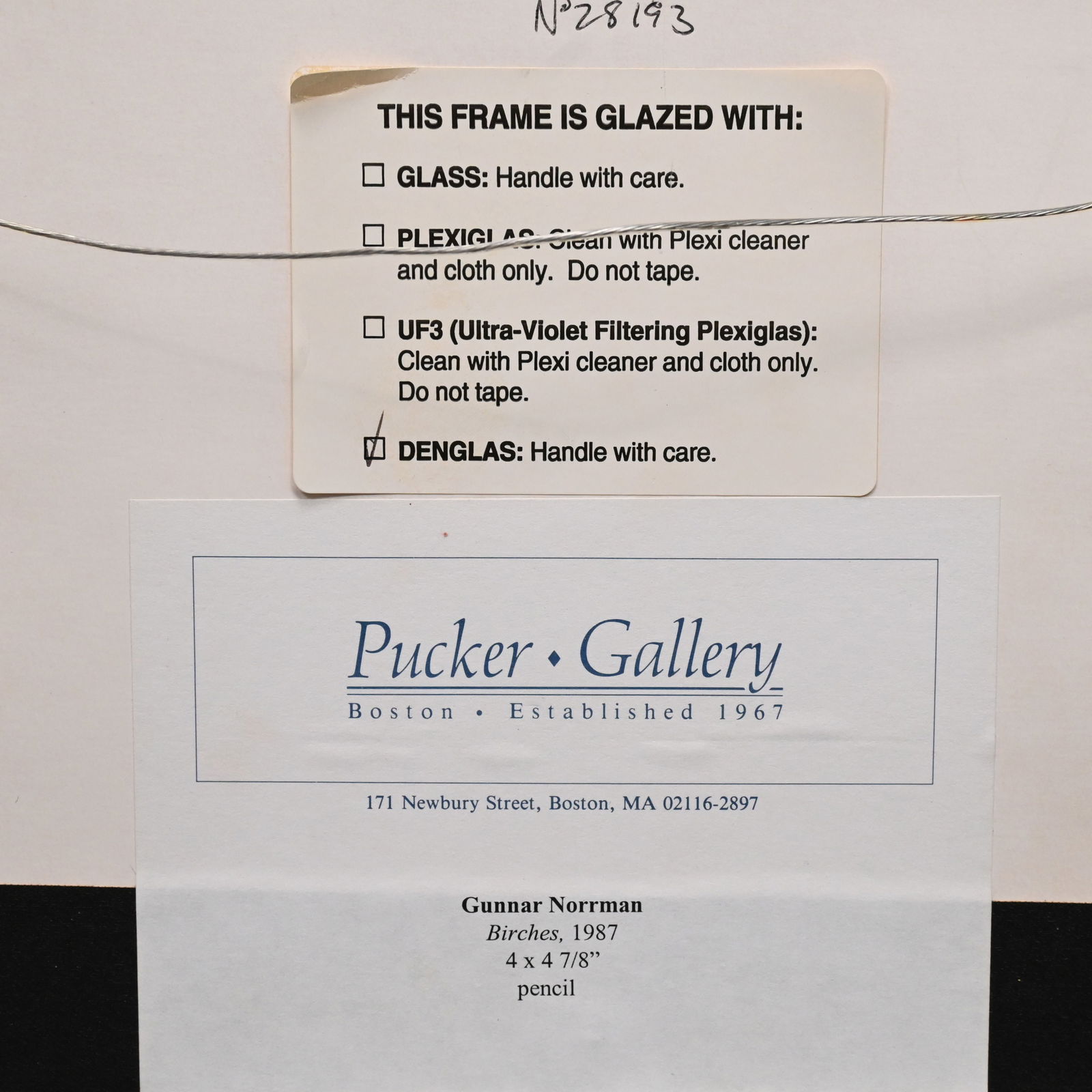 Gunnar Norrman - "Birches," 1987 - 4