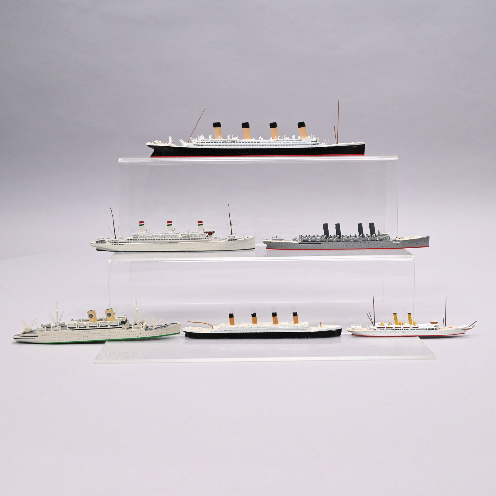 Twenty-Six Cold Painted Diecast Ship Models - 16