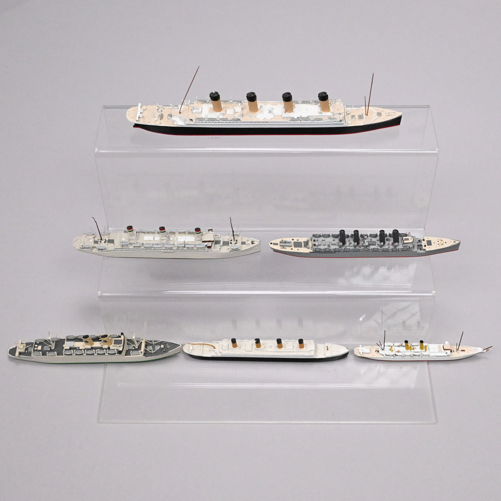 Twenty-Six Cold Painted Diecast Ship Models - 17