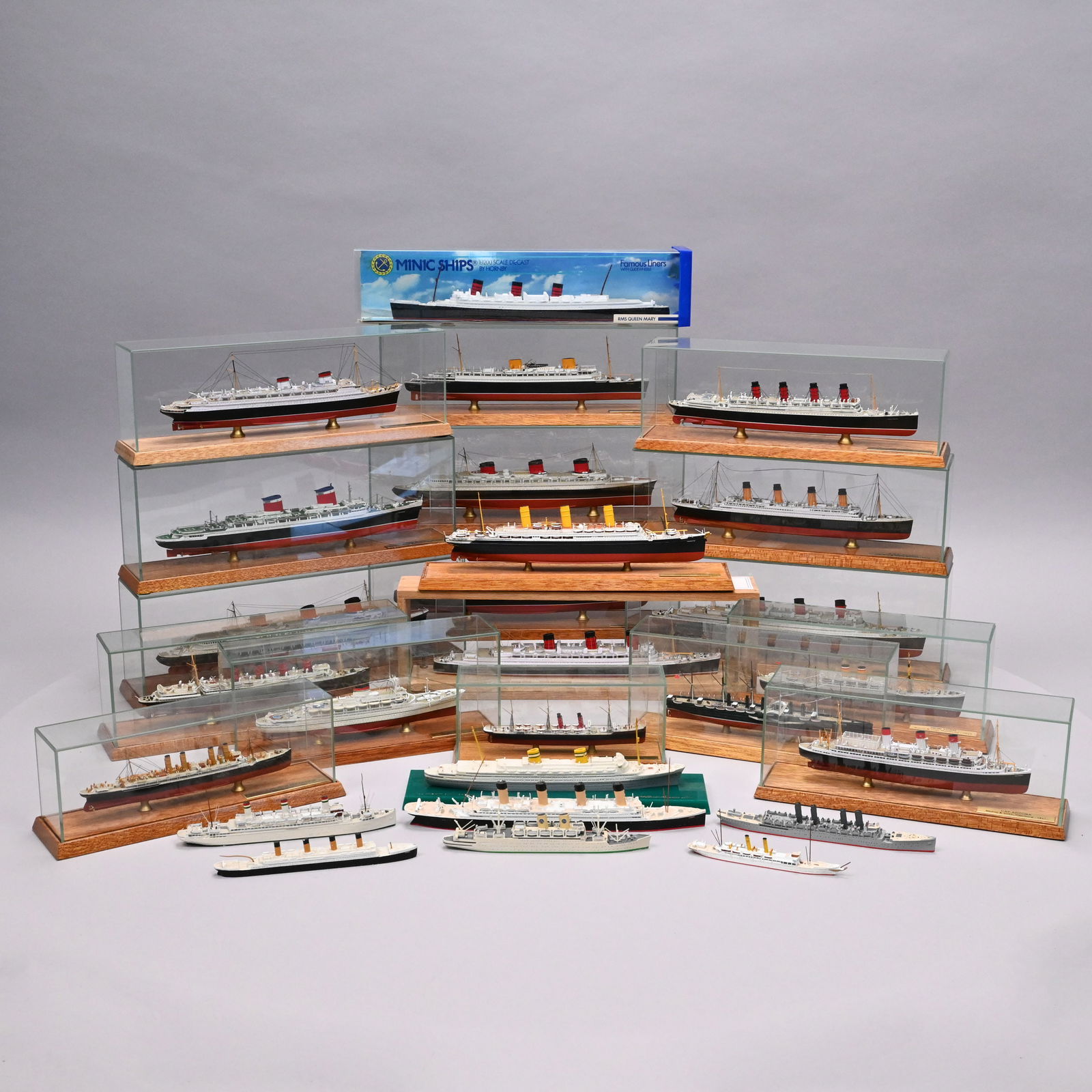Twenty-Six Cold Painted Diecast Ship Models (1 of 17)