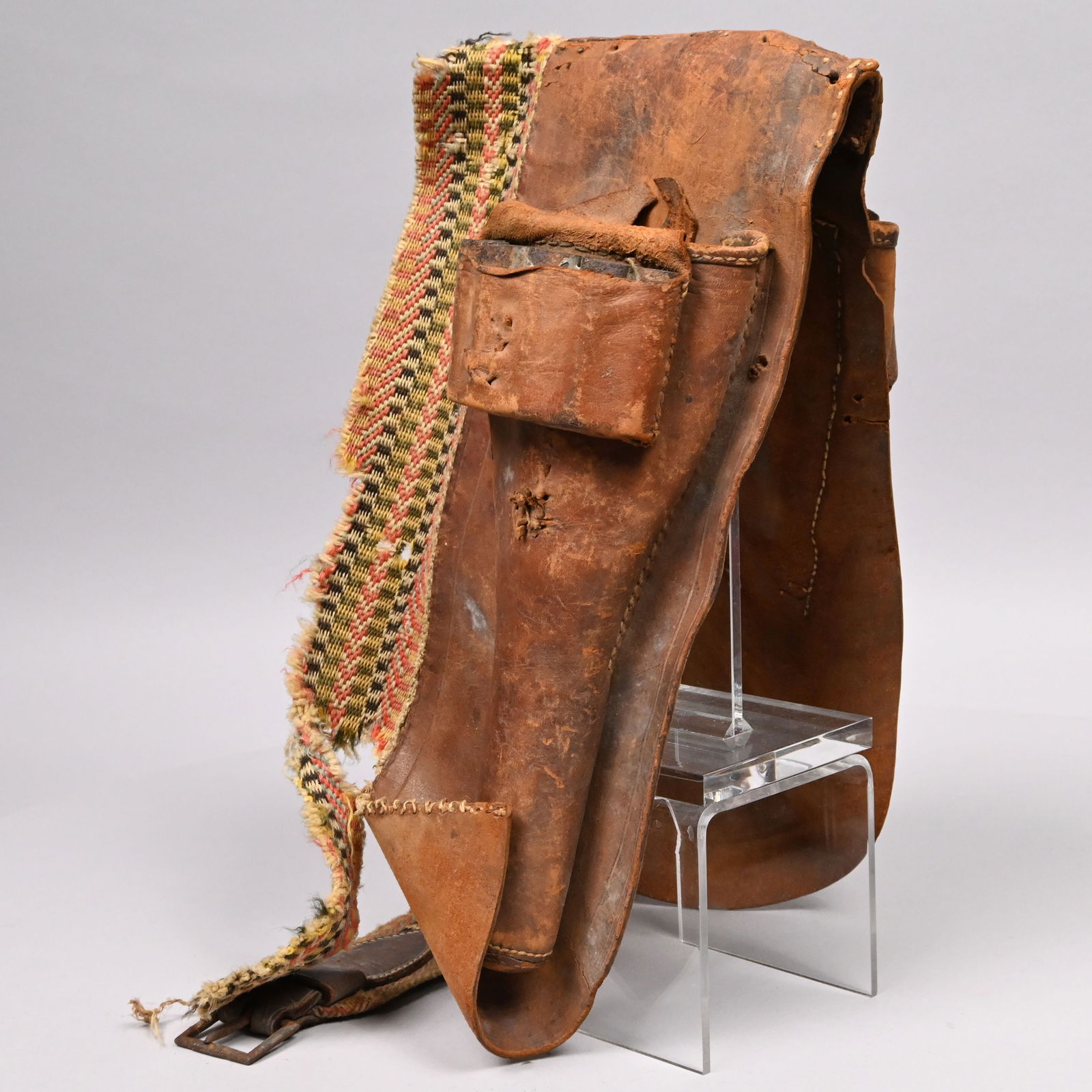 Early Pair of Southwestern Leather Saddle Holsters (1 of 9)