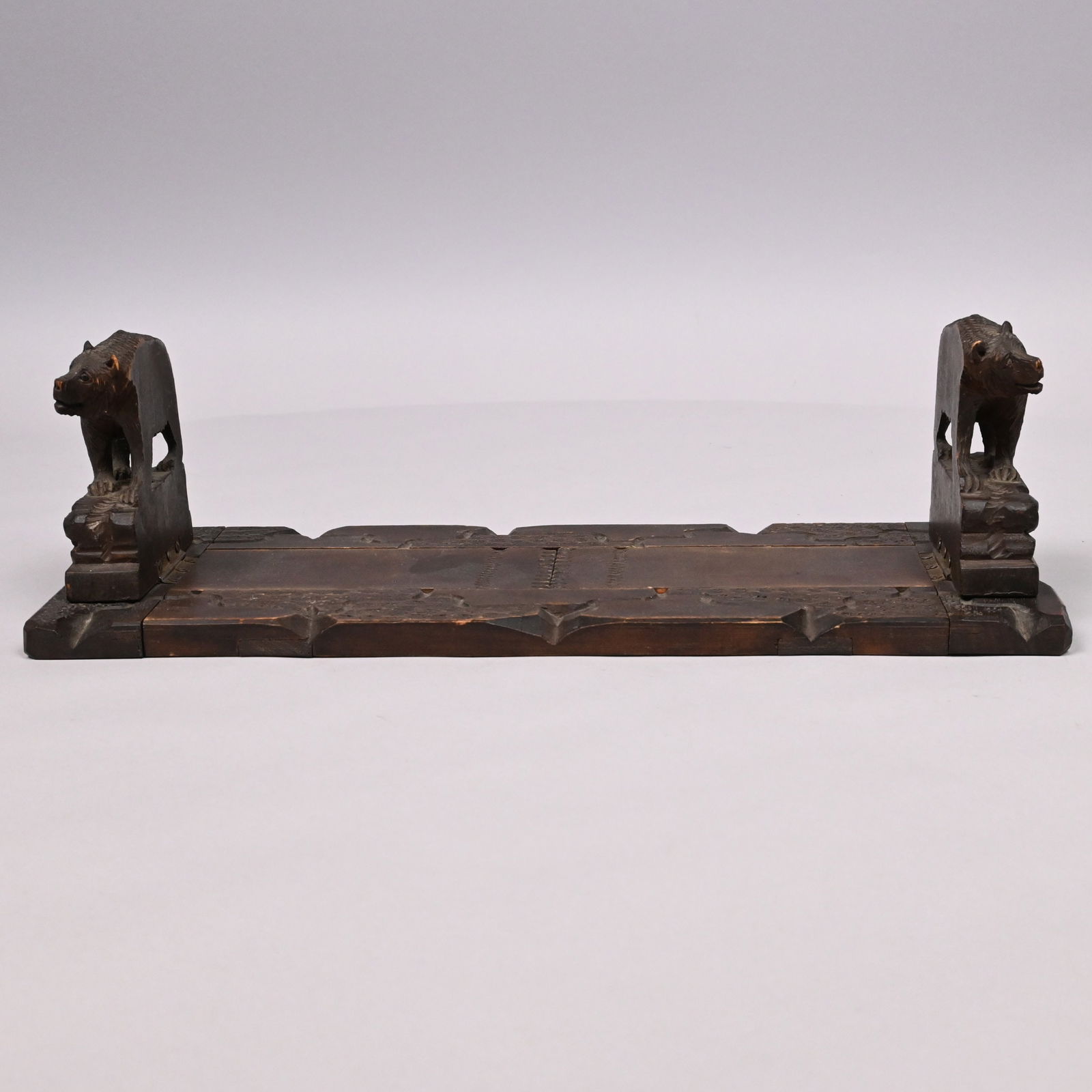 German Black Forest Carved Expandable Bookshelf - 3