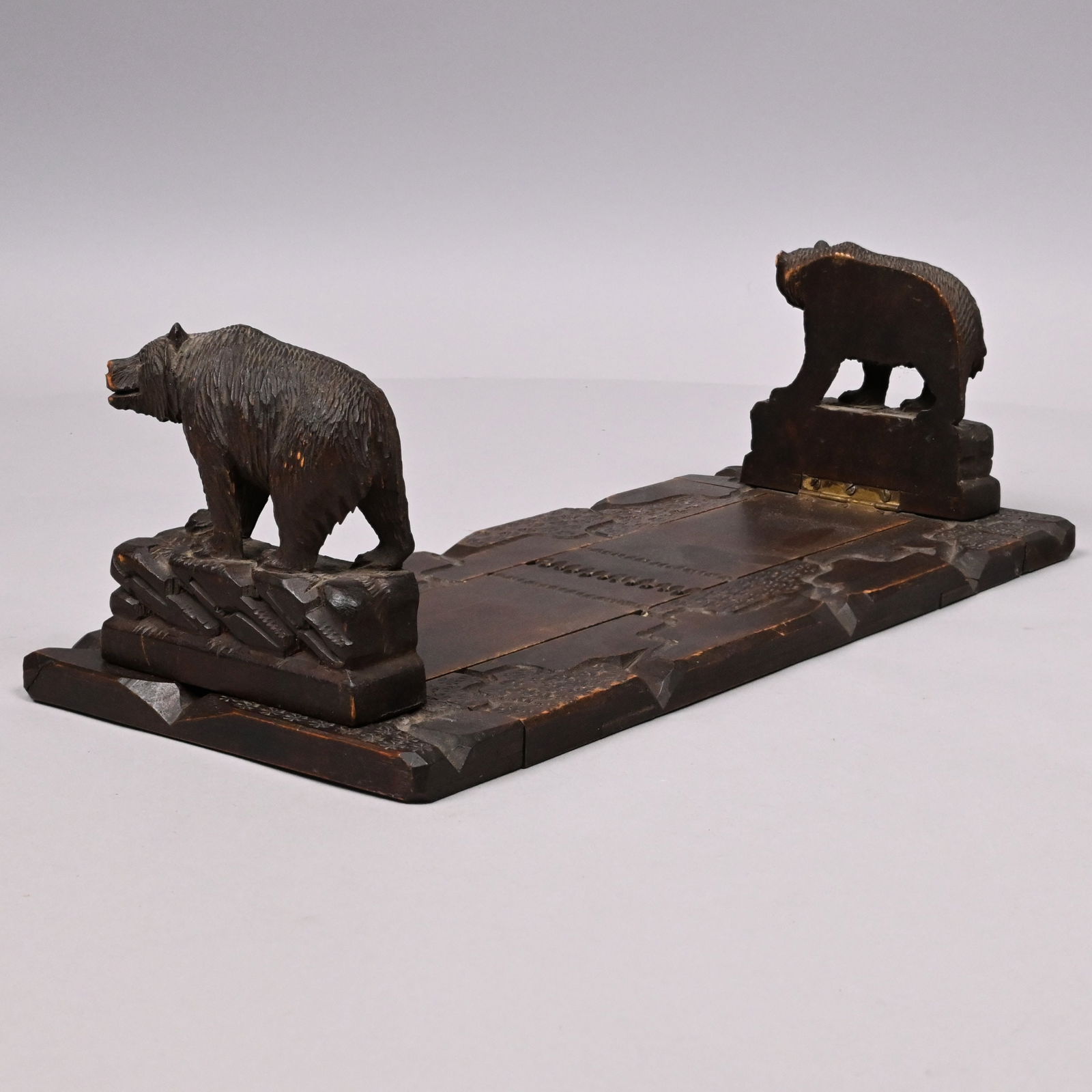 German Black Forest Carved Expandable Bookshelf - 5