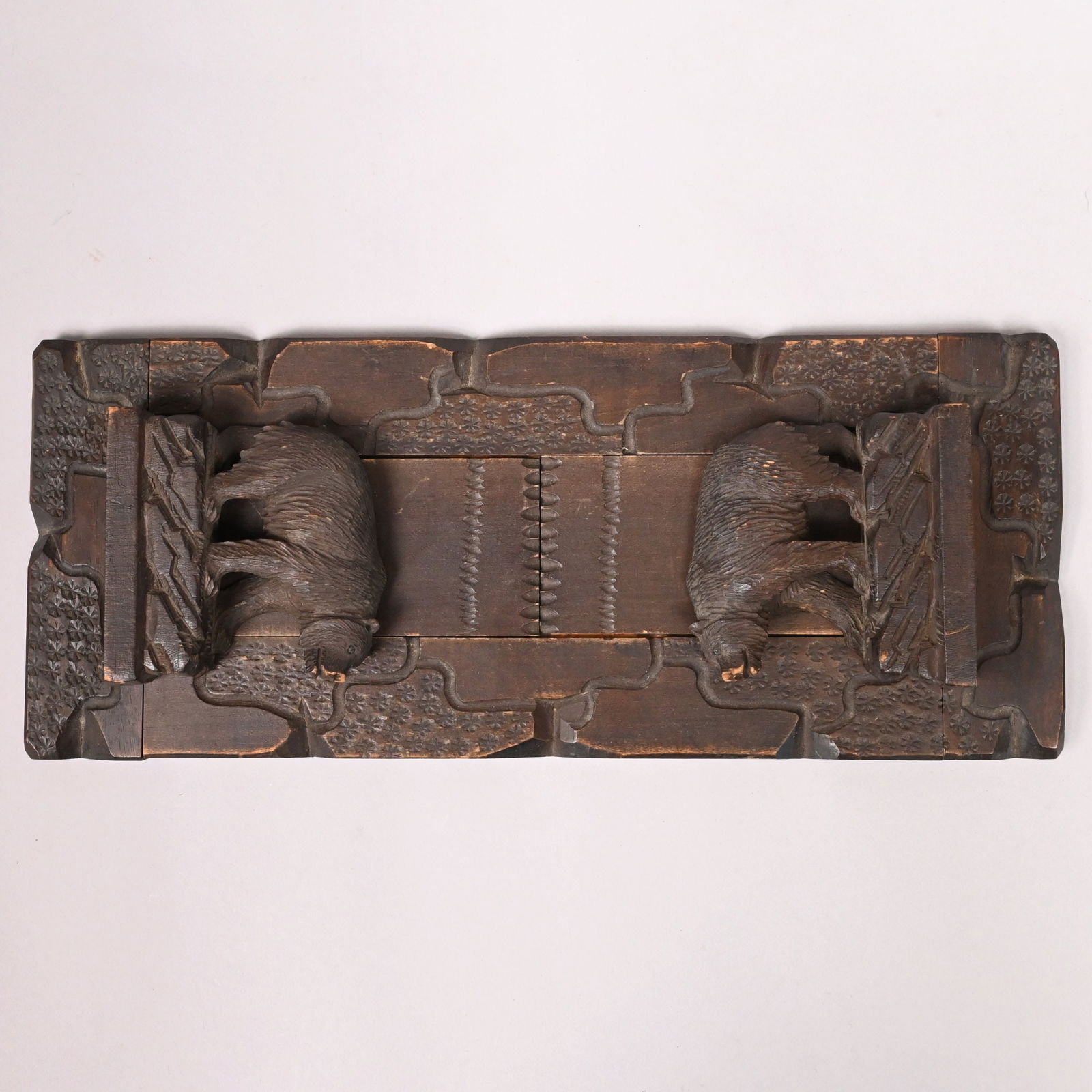 German Black Forest Carved Expandable Bookshelf - 7