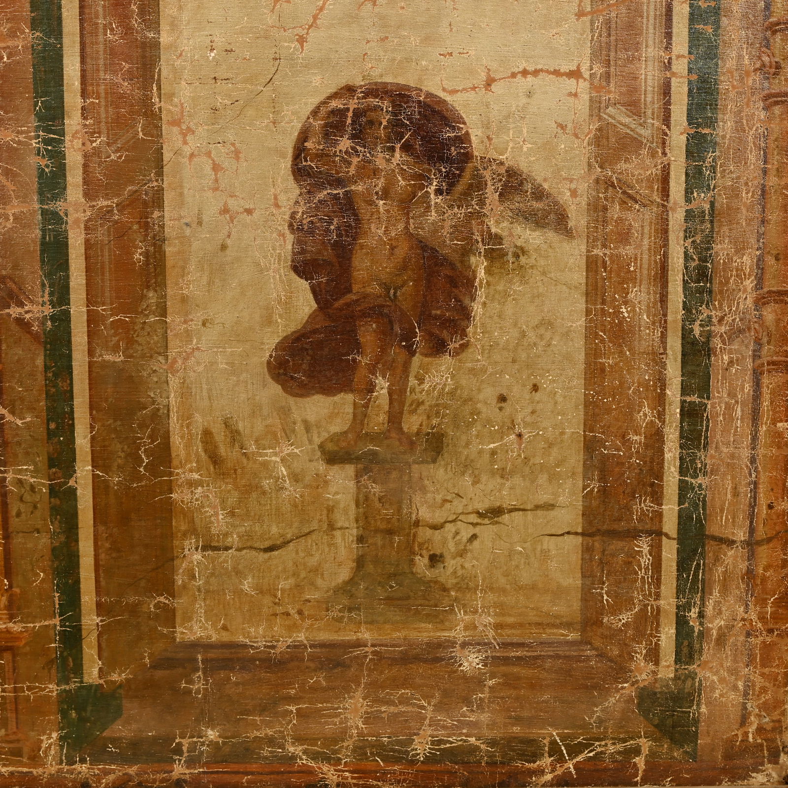 Screen Painted w/Classical Architectural Elements - 2