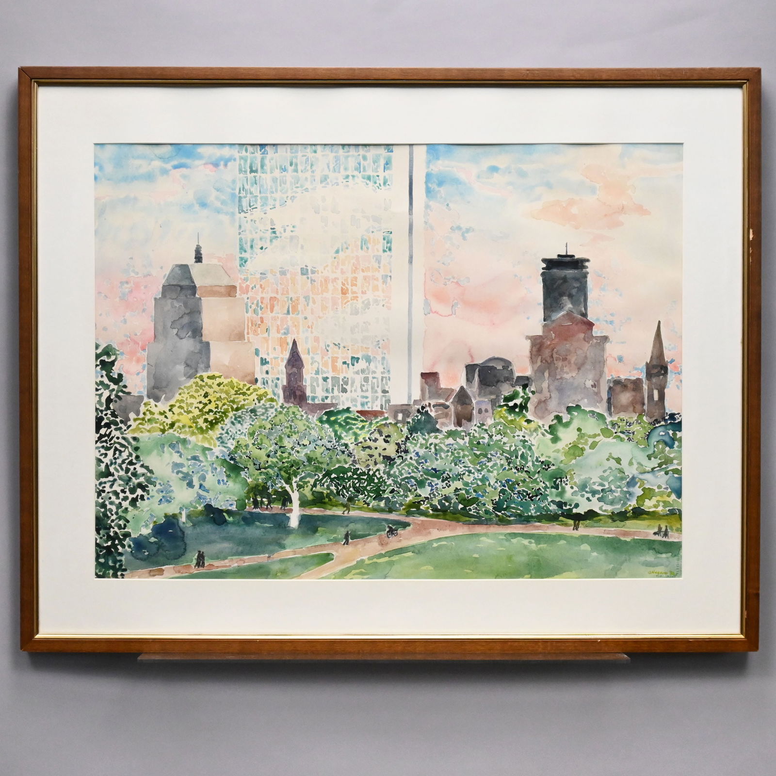 Paul T. Nagano - "A View from Boston Common," 1980 (1 of 5)