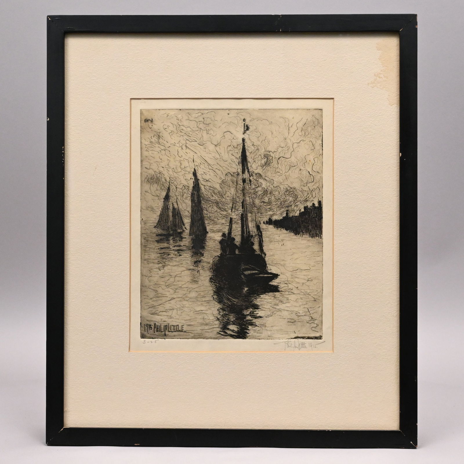 Philip Little - Three Drypoint Etchings - 11