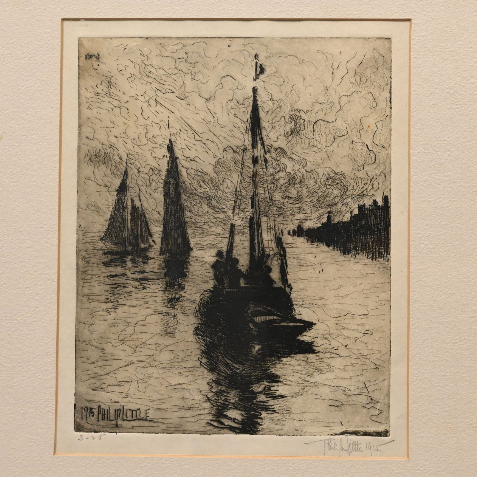 Philip Little - Three Drypoint Etchings - 12