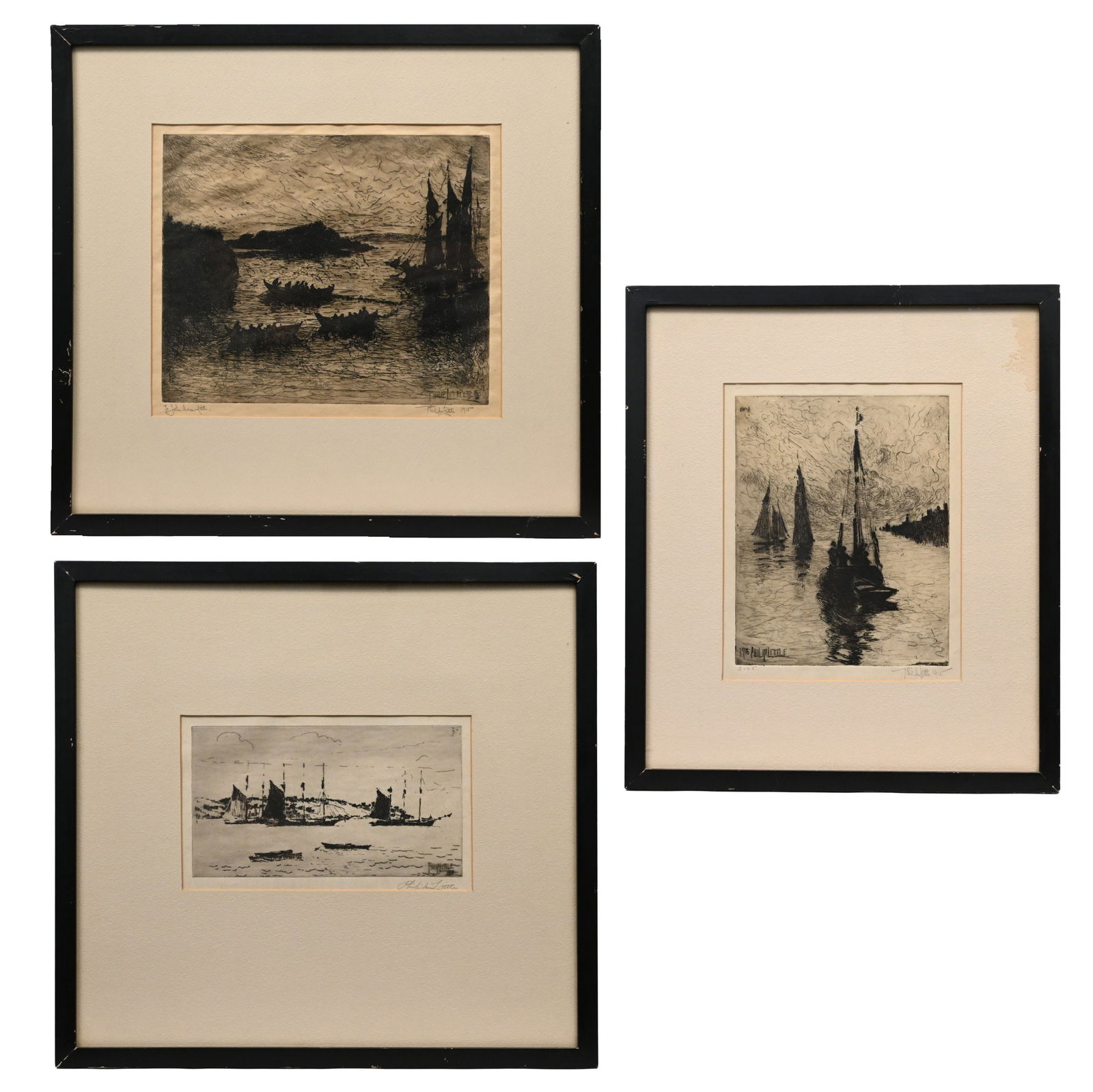 Philip Little - Three Drypoint Etchings (1 of 15)