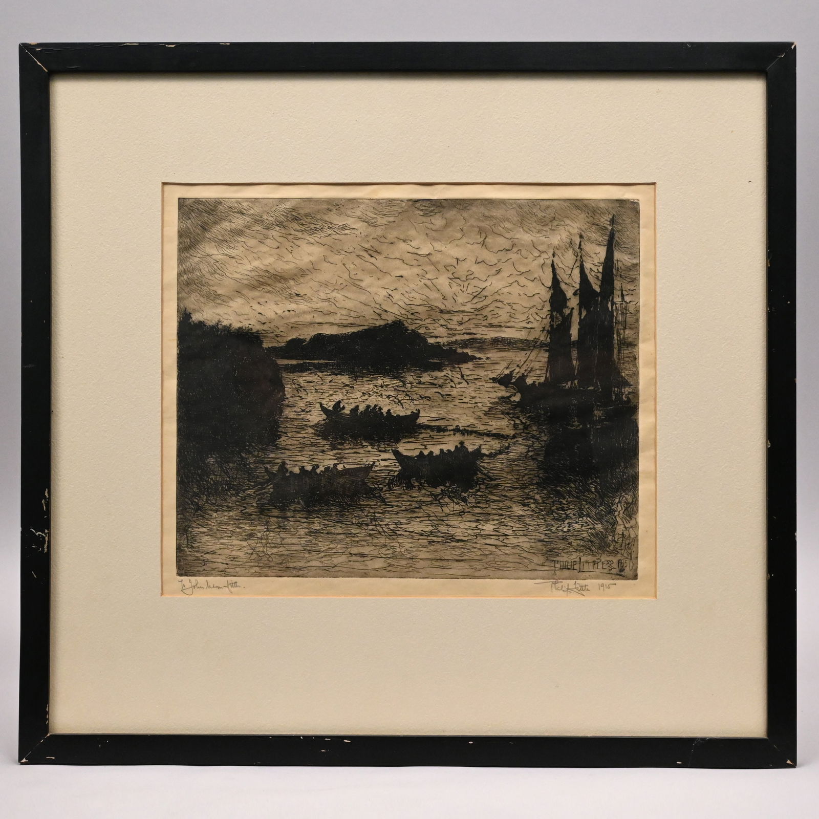 Philip Little - Three Drypoint Etchings - 6