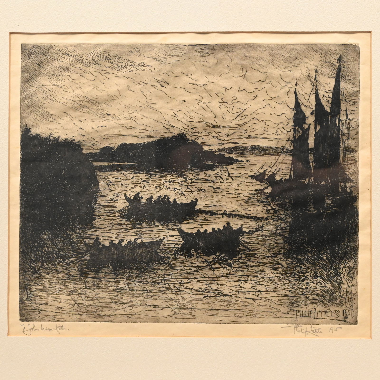 Philip Little - Three Drypoint Etchings - 7