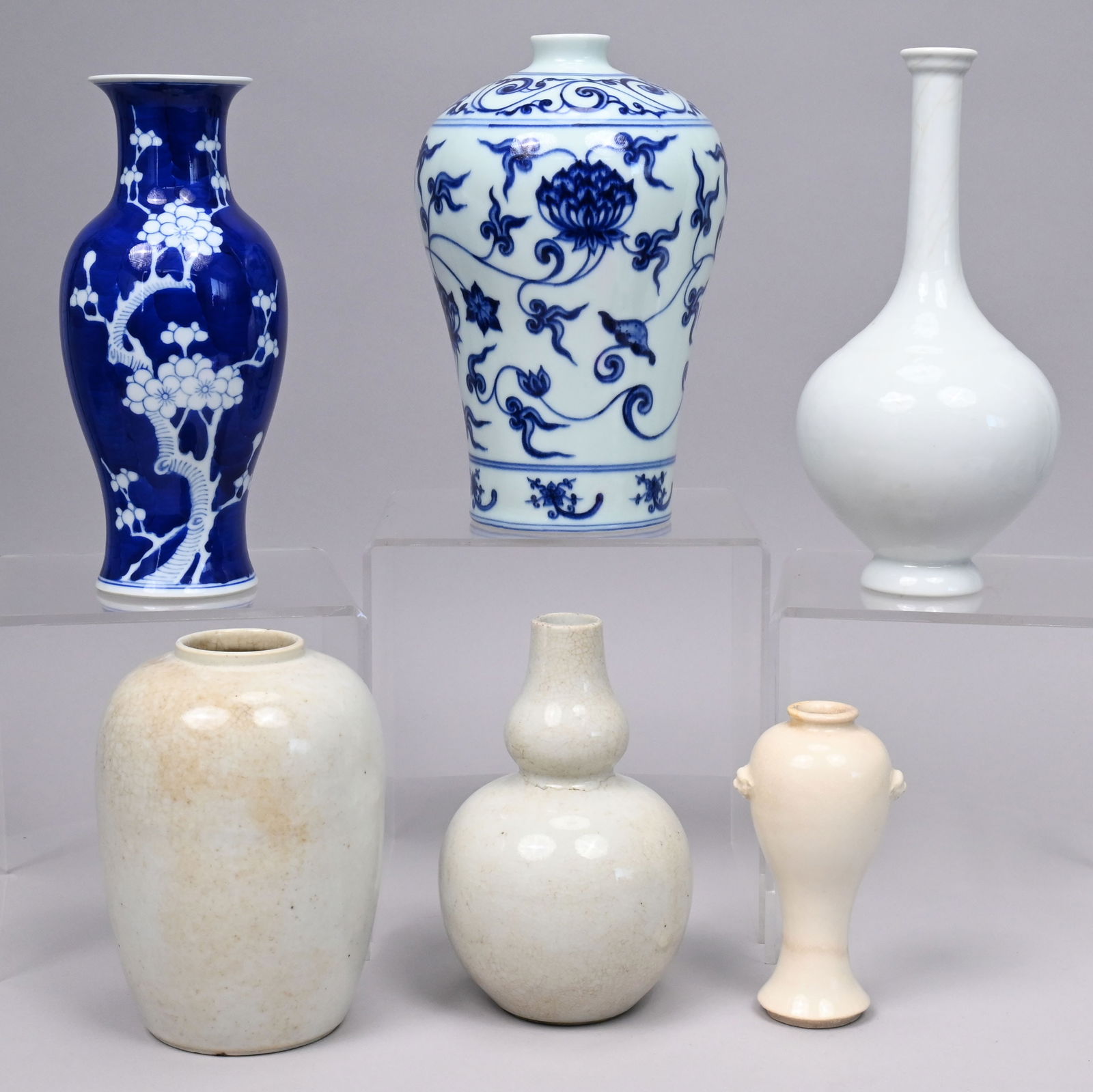 Six Chinese Glazed Porcelain Vases (1 of 19)
