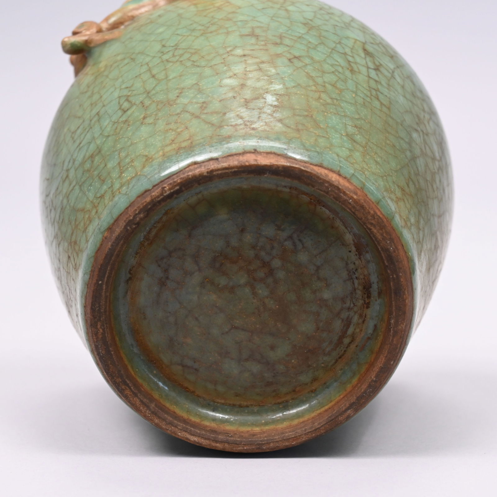 Five Chinese Glazed Earthenware Vases and a Censer - 10