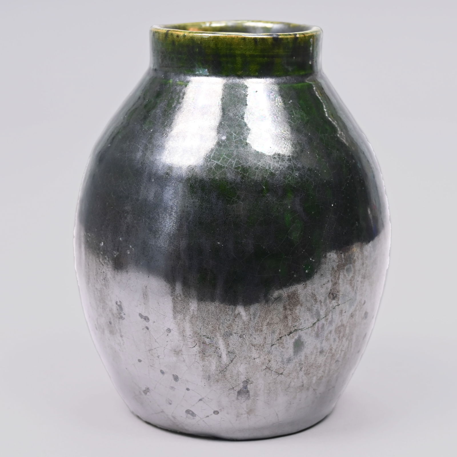 Five Chinese Glazed Earthenware Vases and a Censer - 14