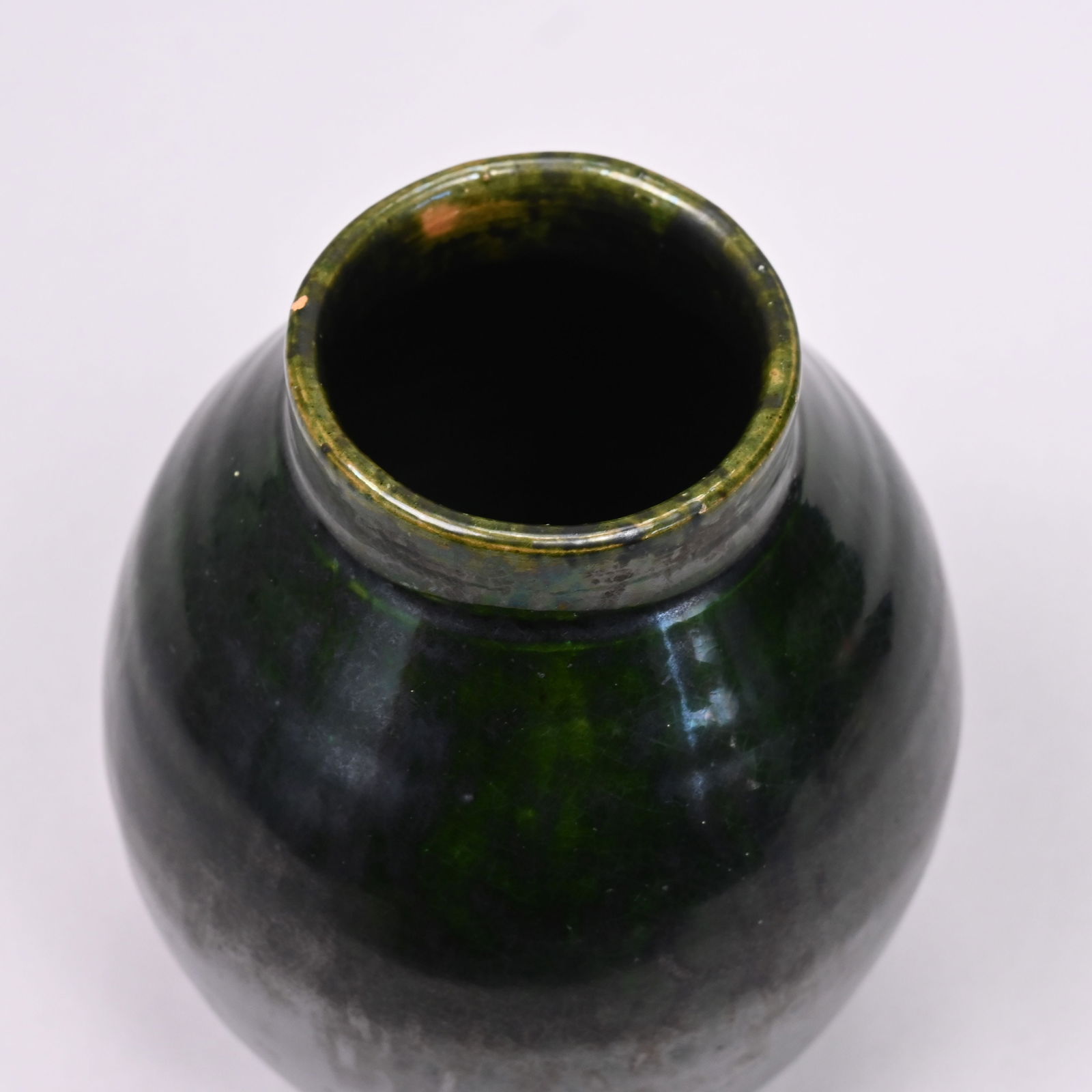 Five Chinese Glazed Earthenware Vases and a Censer - 15