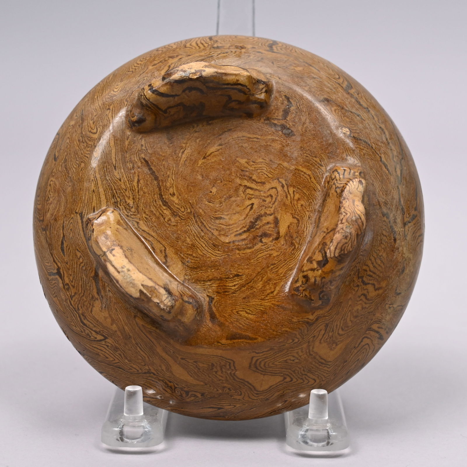 Five Chinese Glazed Earthenware Vases and a Censer - 19