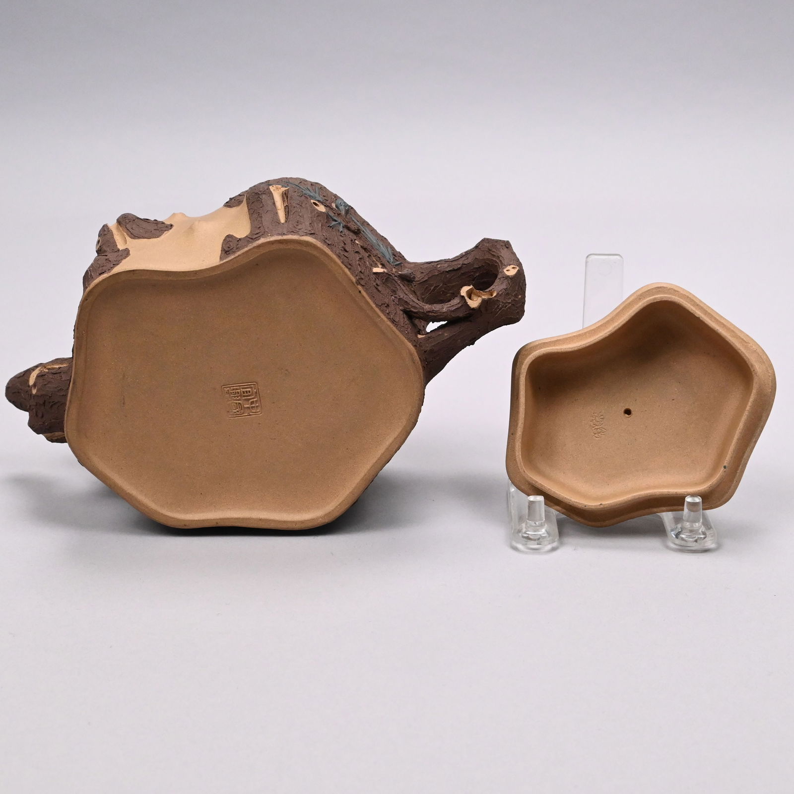 Five Chinese Yixing Teapots, Various Makers - 4