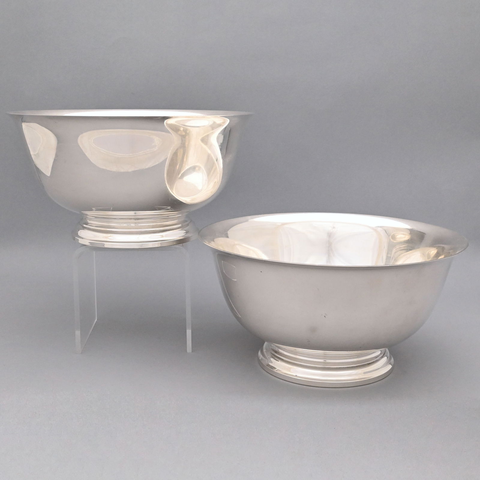 Pair American Sterling Silver 'Paul Revere' Bowls (1 of 7)