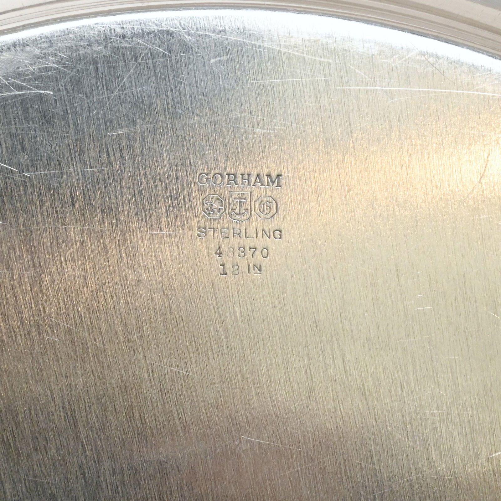 Two American Sterling Silver Serving Trays - 4