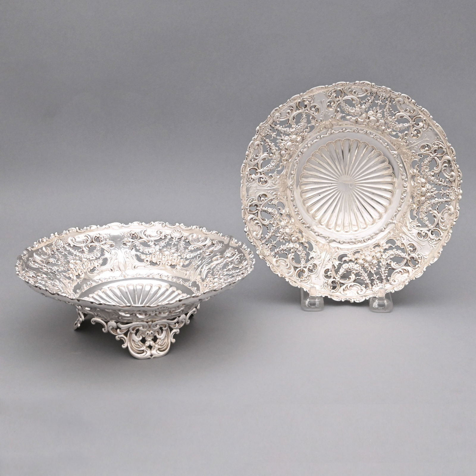 Pair of American Sterling Silver Bon-Bon Dishes (1 of 8)