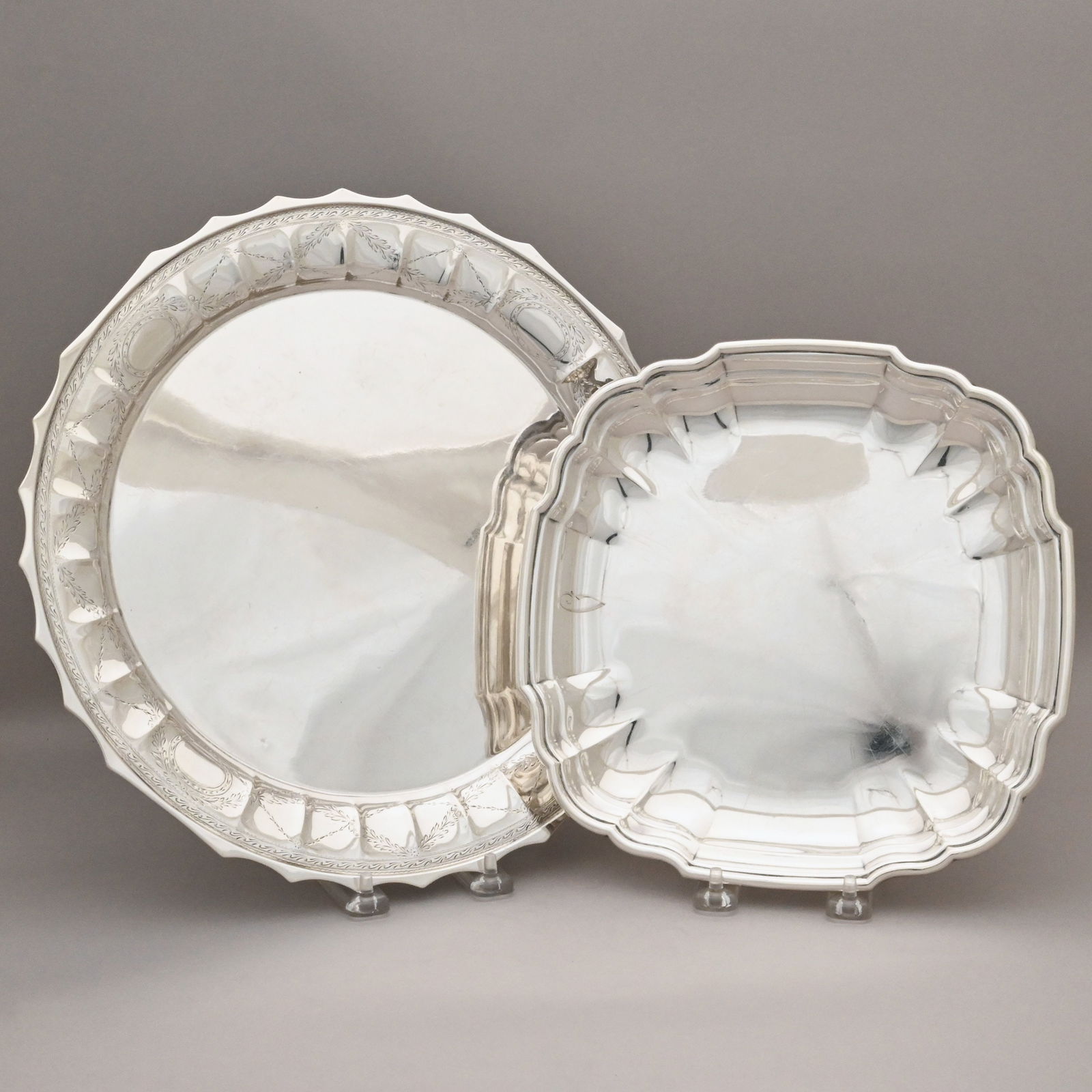 Two American Sterling Silver Trays (1 of 9)