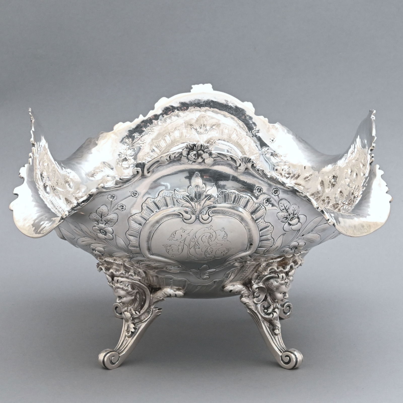 French Silver Center Basket - 3