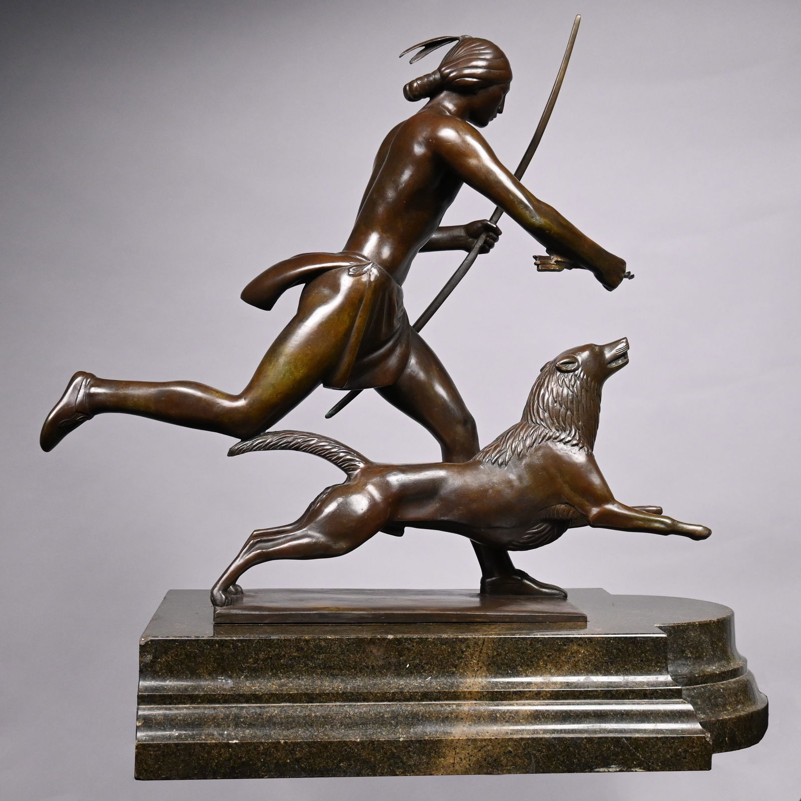 Paul Howard Manship - "Indian Hunter and His Dog" (1 of 15)