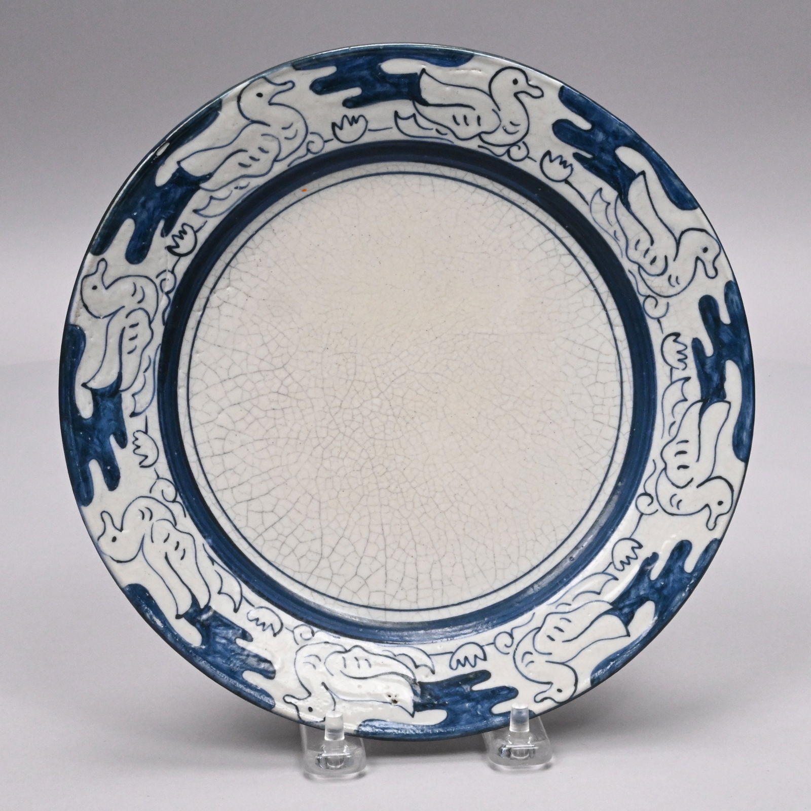 Six Dedham Pottery Plates and Bowls - 6