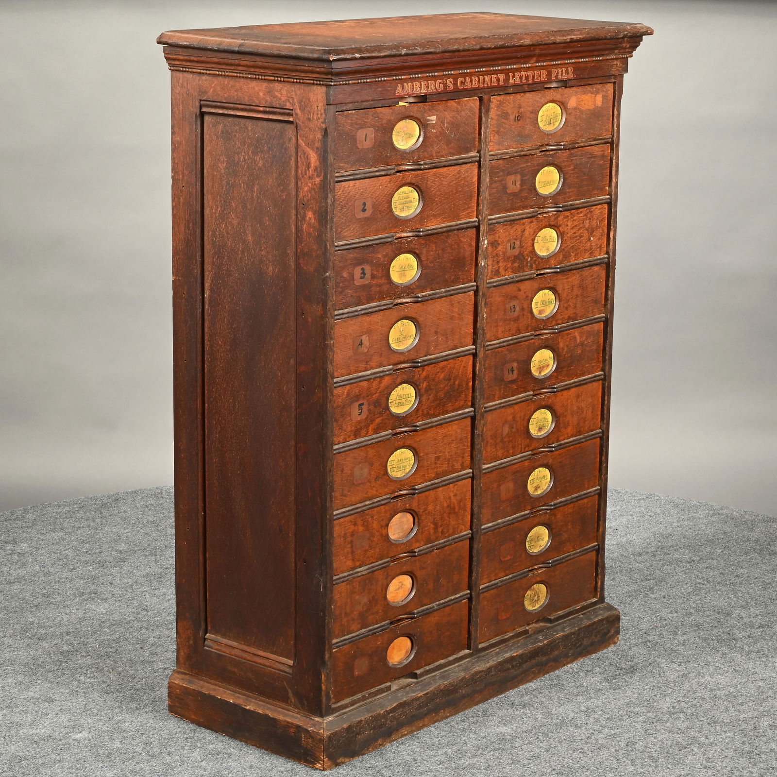 American Oak "Amberg's Cabinet Letter File" (1 of 9)
