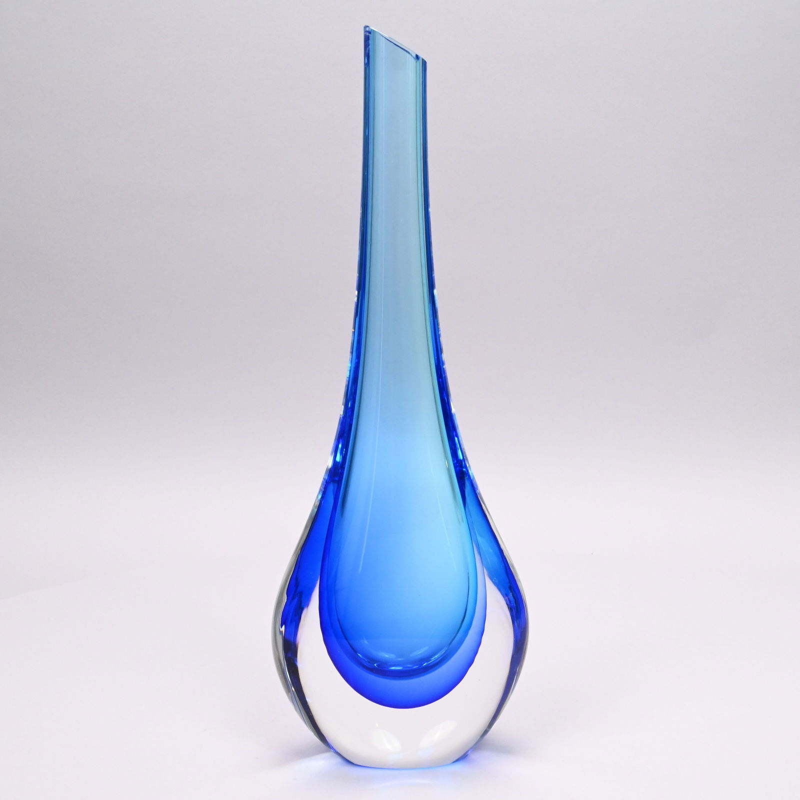 Giuliano Tosi Sommerso Murano Glass Drop Vase (1 of 5)
