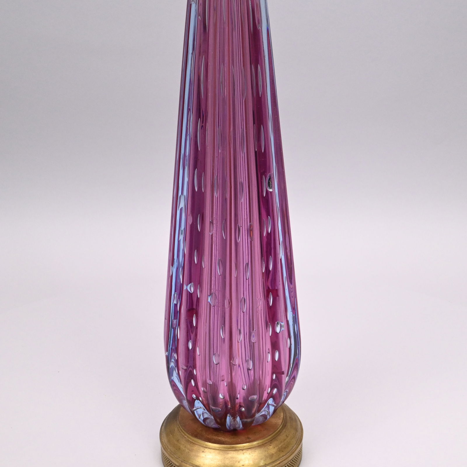 Murano Glass Controlled Bubble Table Lamp Base - 6
