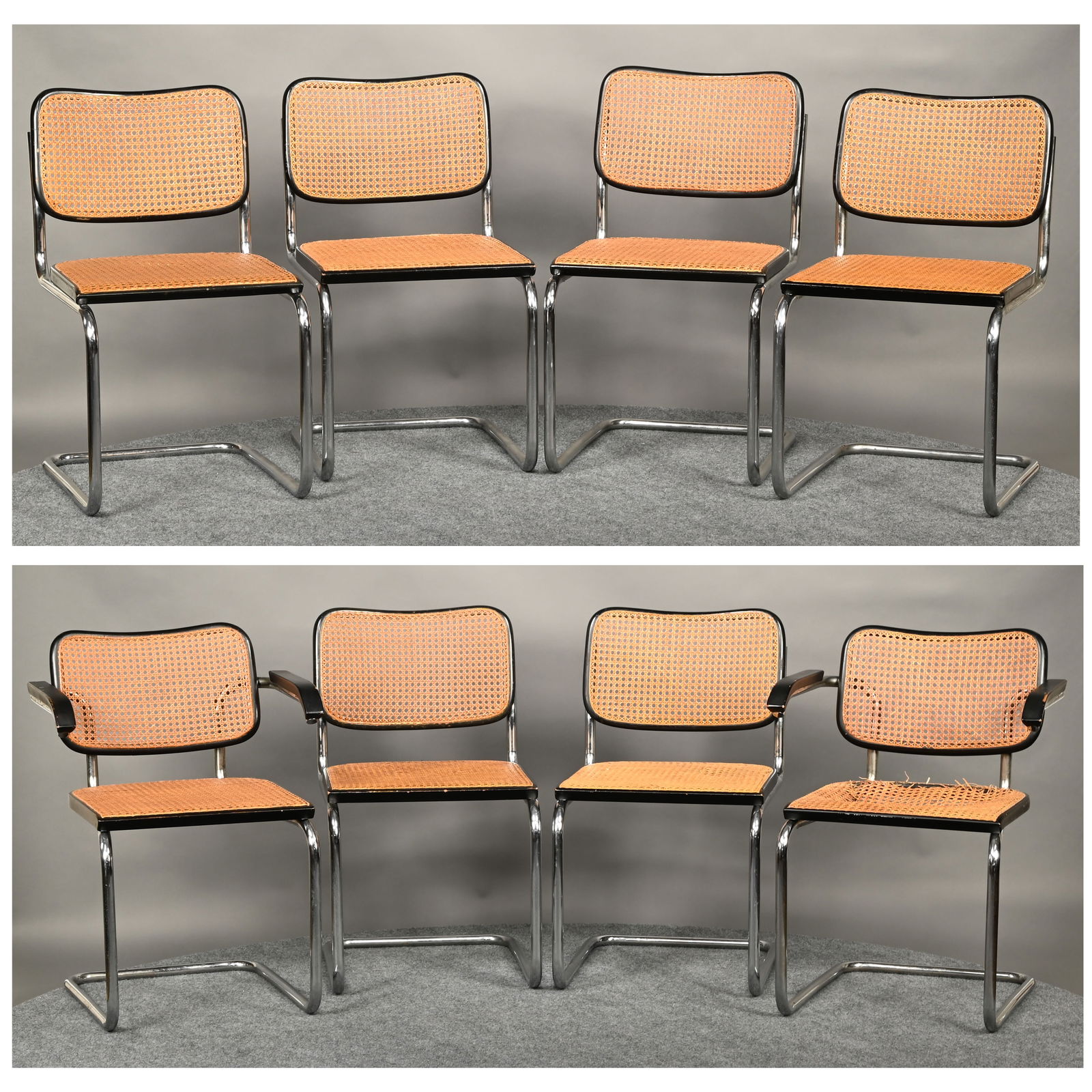 Set of Eight Marcel Breuer for Knoll Dining Chairs (1 of 18)