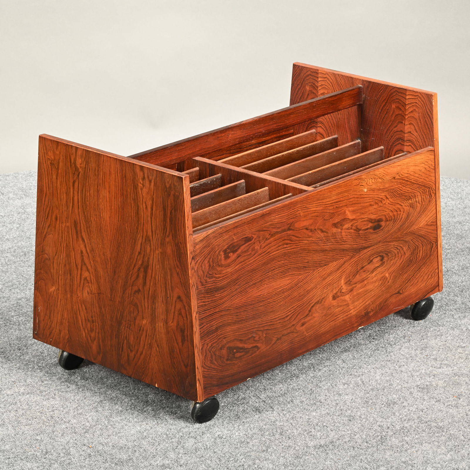 Rolf Hesland for Bruksbo Rosewood Magazine Cart (1 of 11)