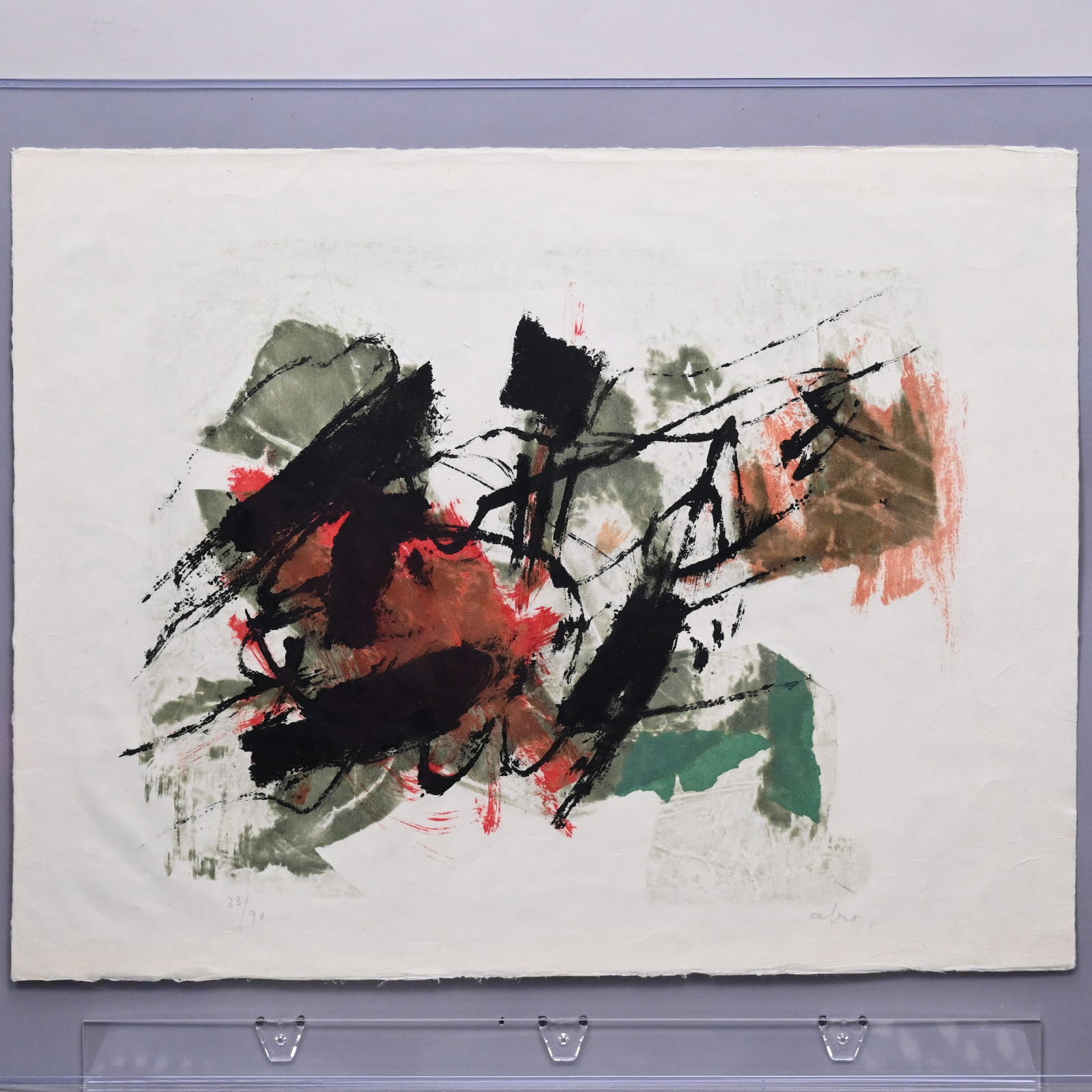 Afro Basaldella - Isola del Giglio, 1959: Afro Basaldella (Italian, 1912-1976). Isola del Giglio, 1959. Lithograph in colors, signed "Afro" in pencil lower right, numbered 33/ 90; unframed.Sheet: 20.25 x 26.5 in.