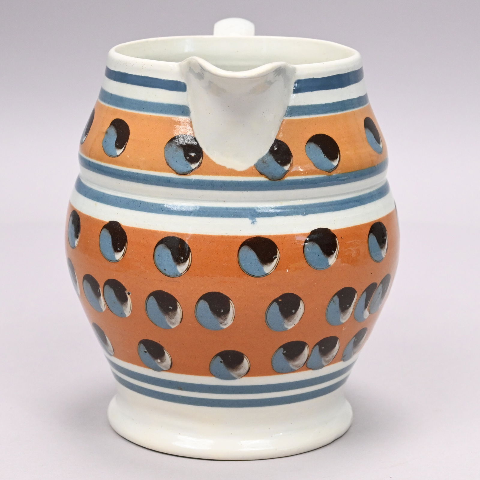 British Pearlware Mochaware Jug - 2