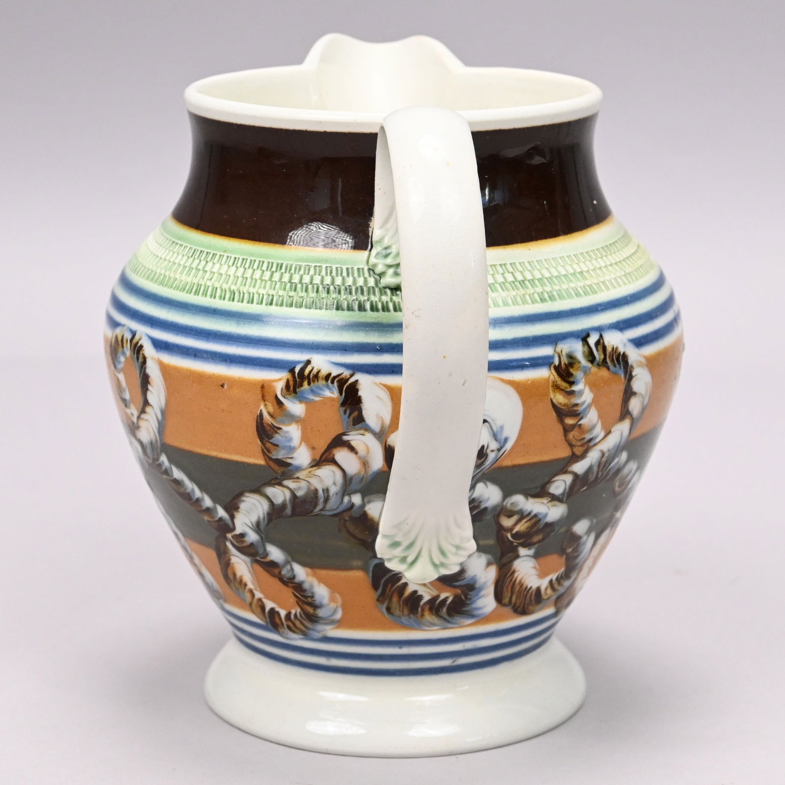 British Mochaware Jug - 4
