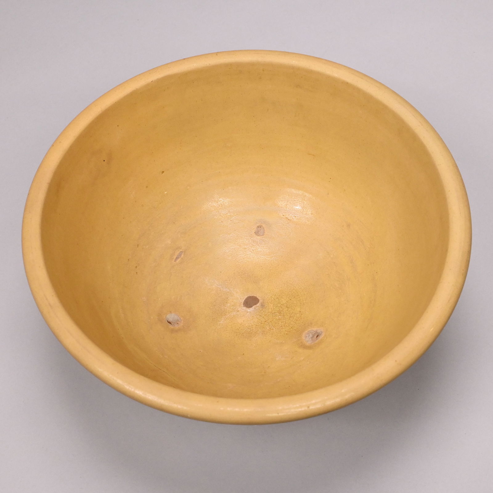 Yellowware Dendritic Mochaware Jug & Bowl - 6