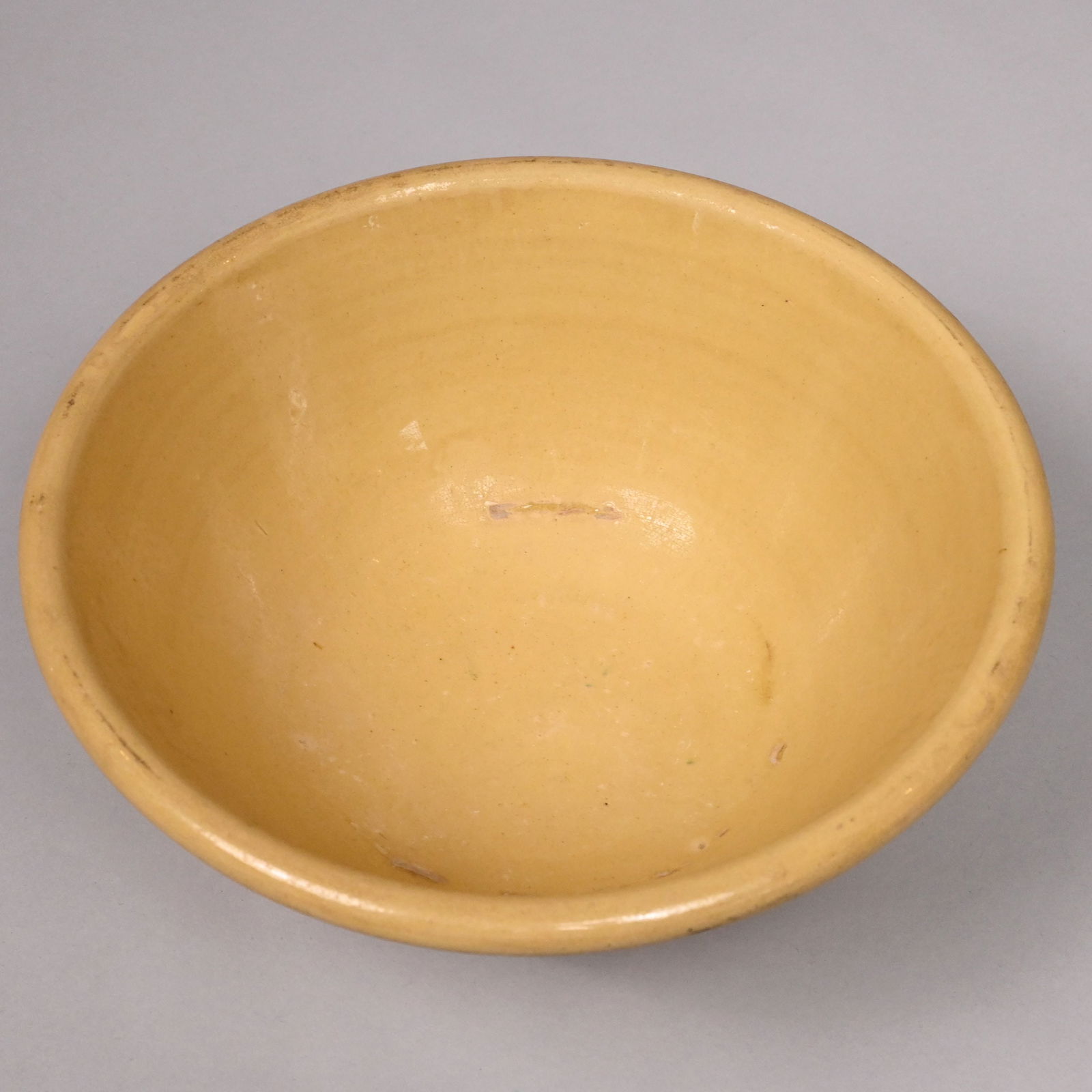 Yellowware Dendritic Mochaware Jug & Bowl - 6