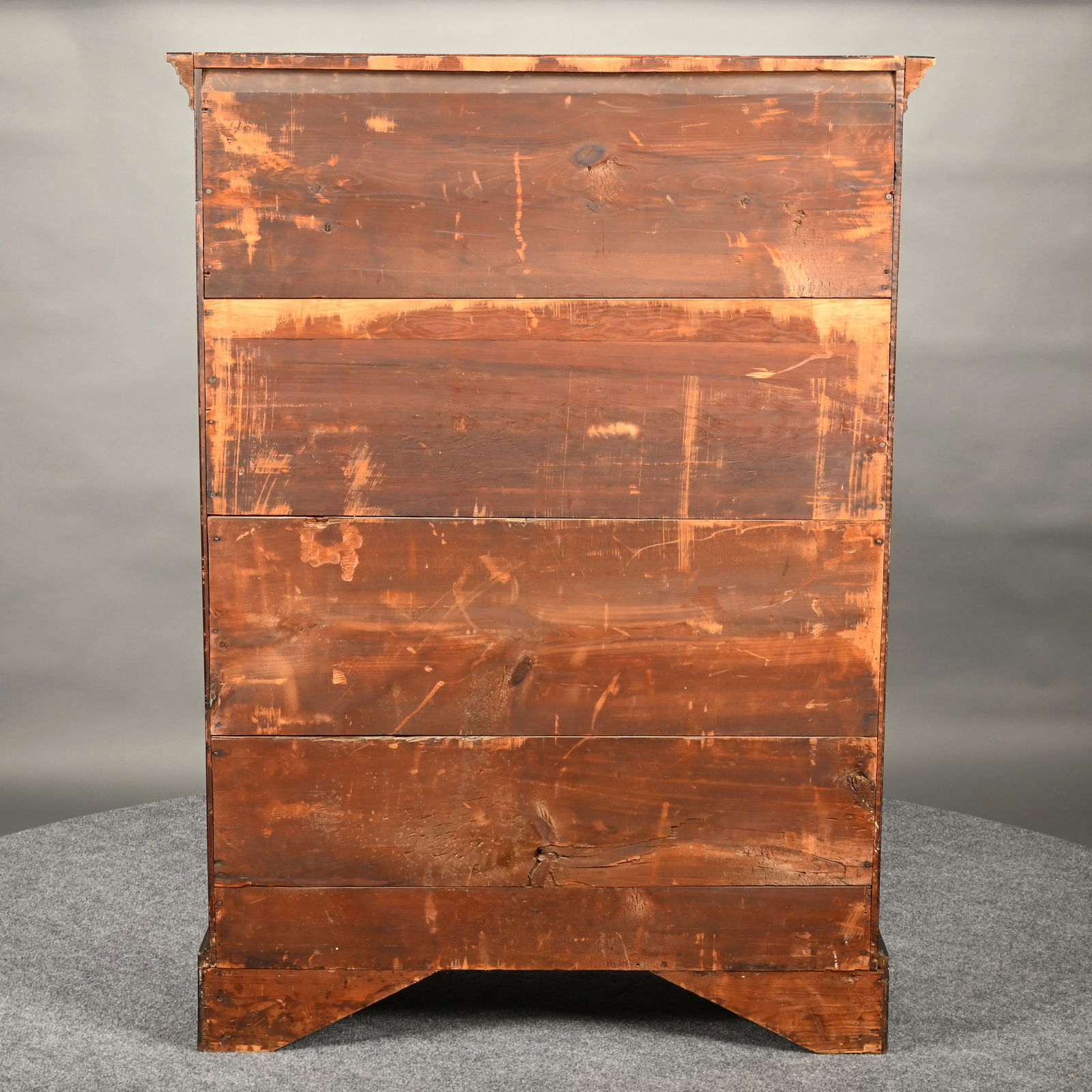 New England Chippendale Maple Tall Chest - 6