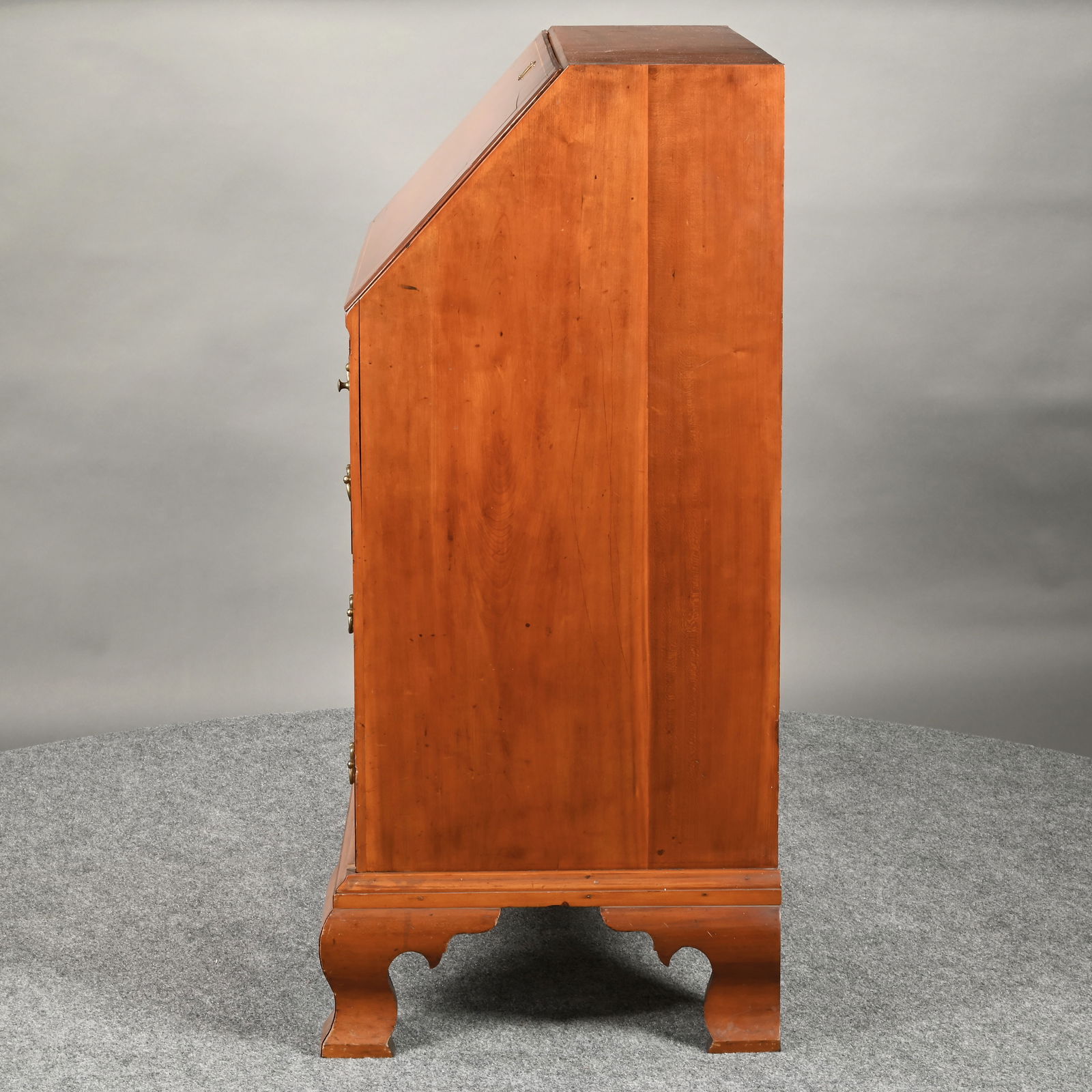 Connecticut Chippendale Inlaid Cherry Desk - 4