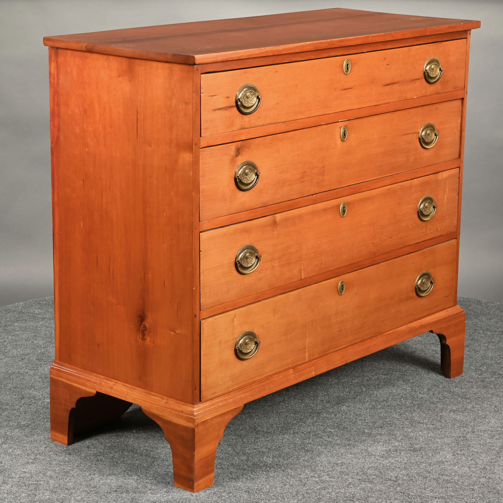 American Chippendale Cherry Chest of Drawers (1 of 11)
