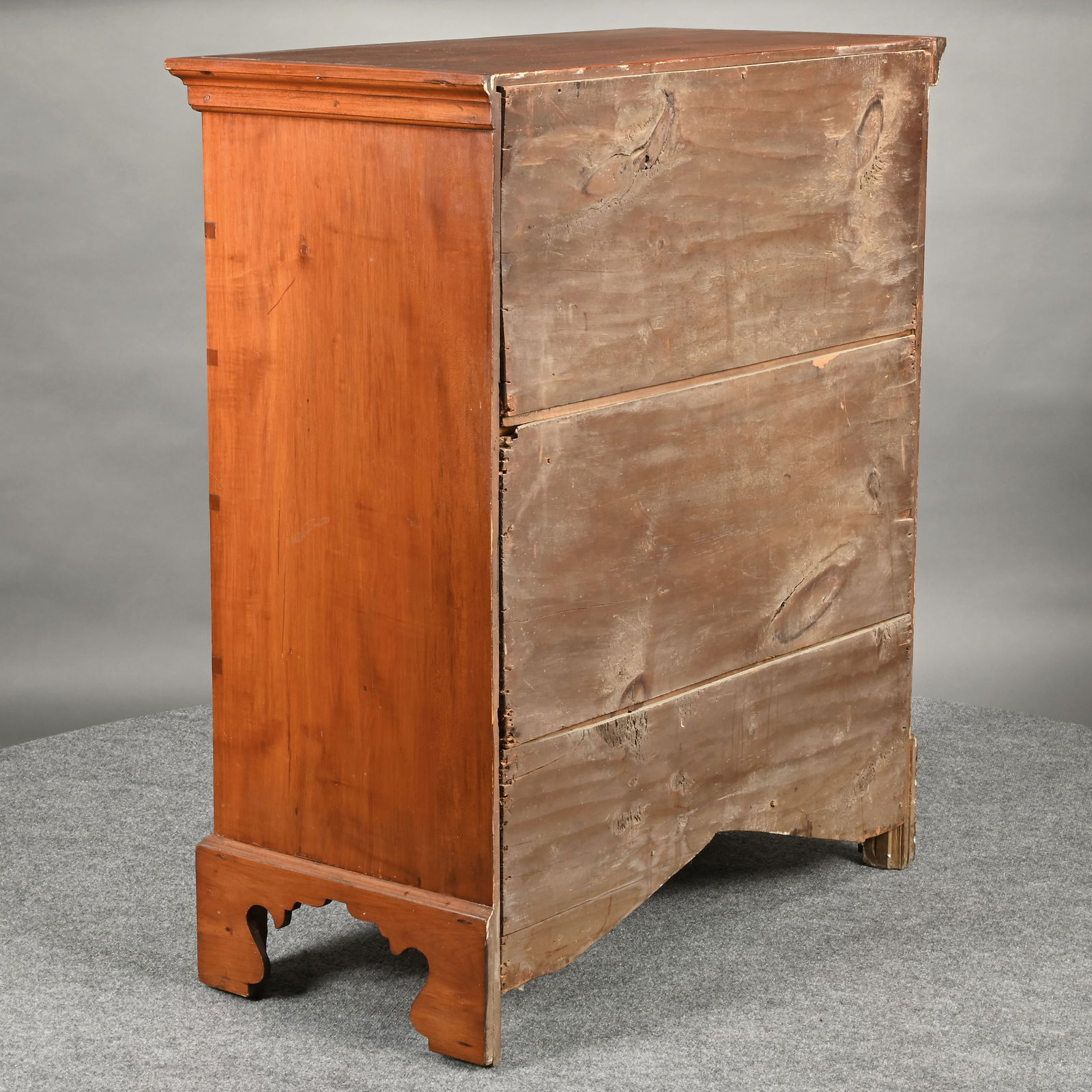 New England Chippendale Maple Chest - 5