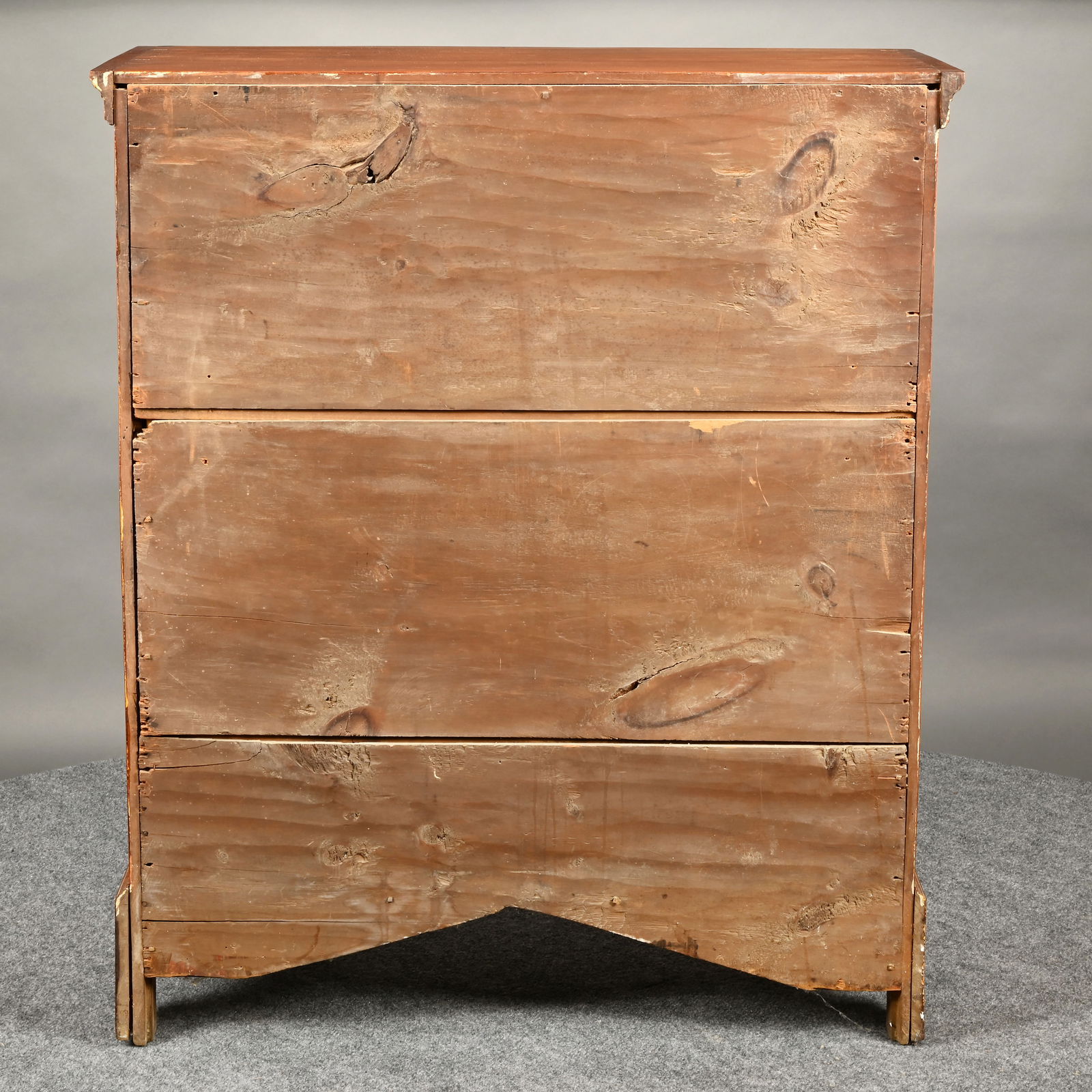 New England Chippendale Maple Chest - 6