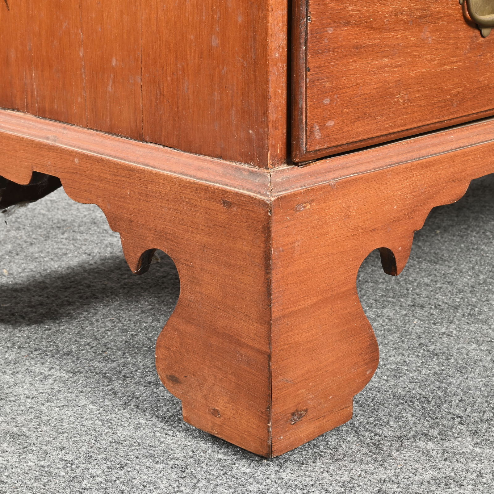 New England Chippendale Maple Chest - 9