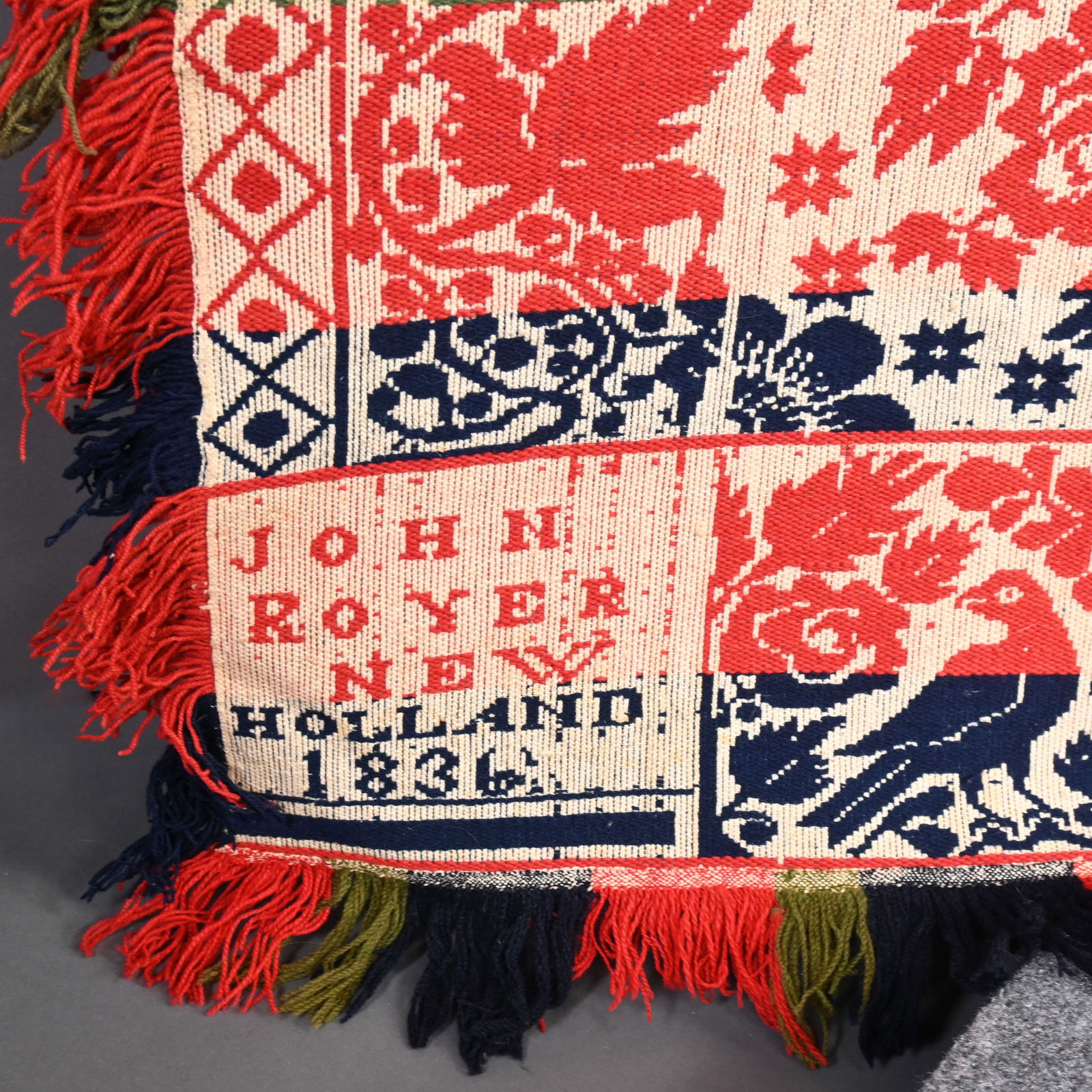 Lancaster County, Pennsylvania Jacquard Coverlet - 8