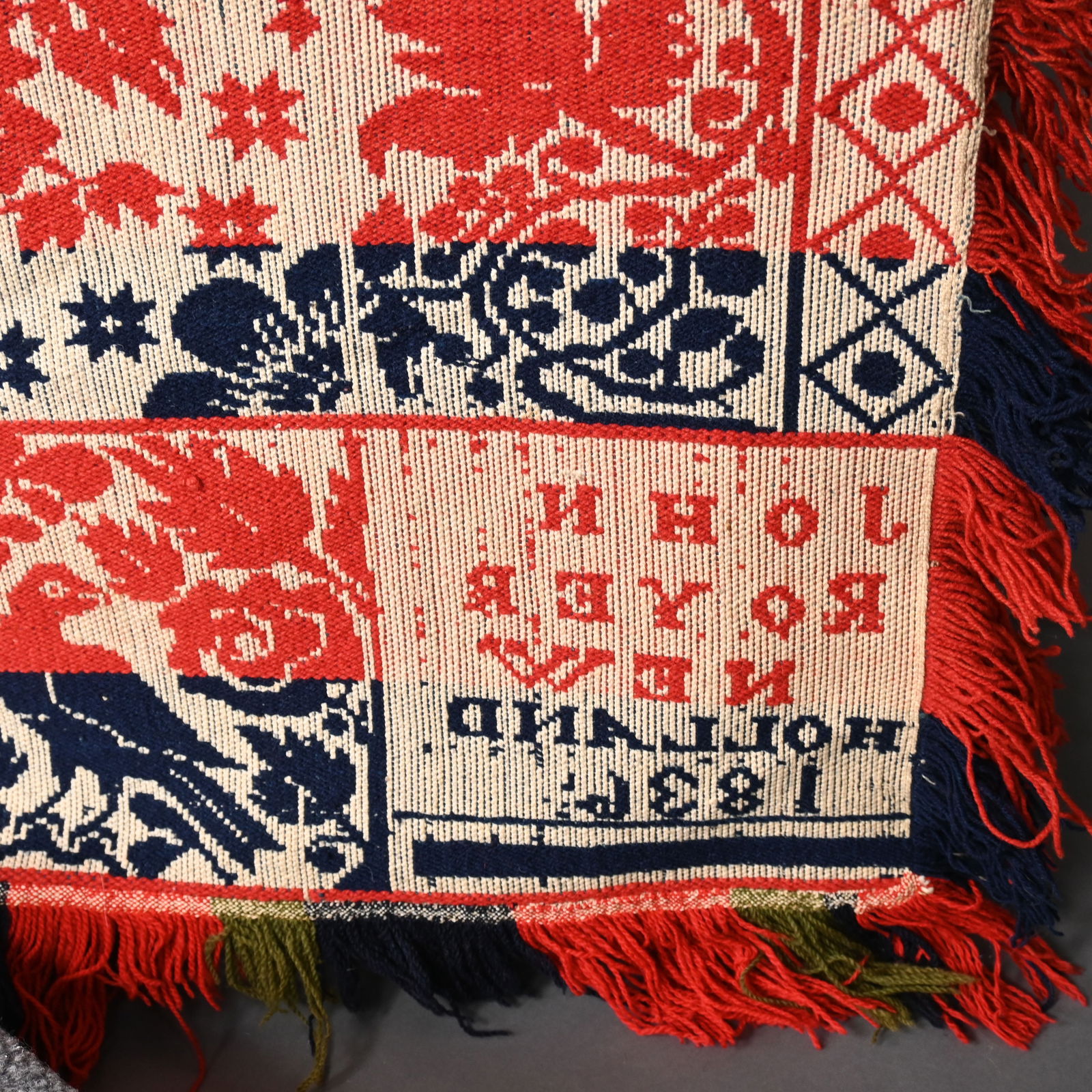 Lancaster County, Pennsylvania Jacquard Coverlet - 9