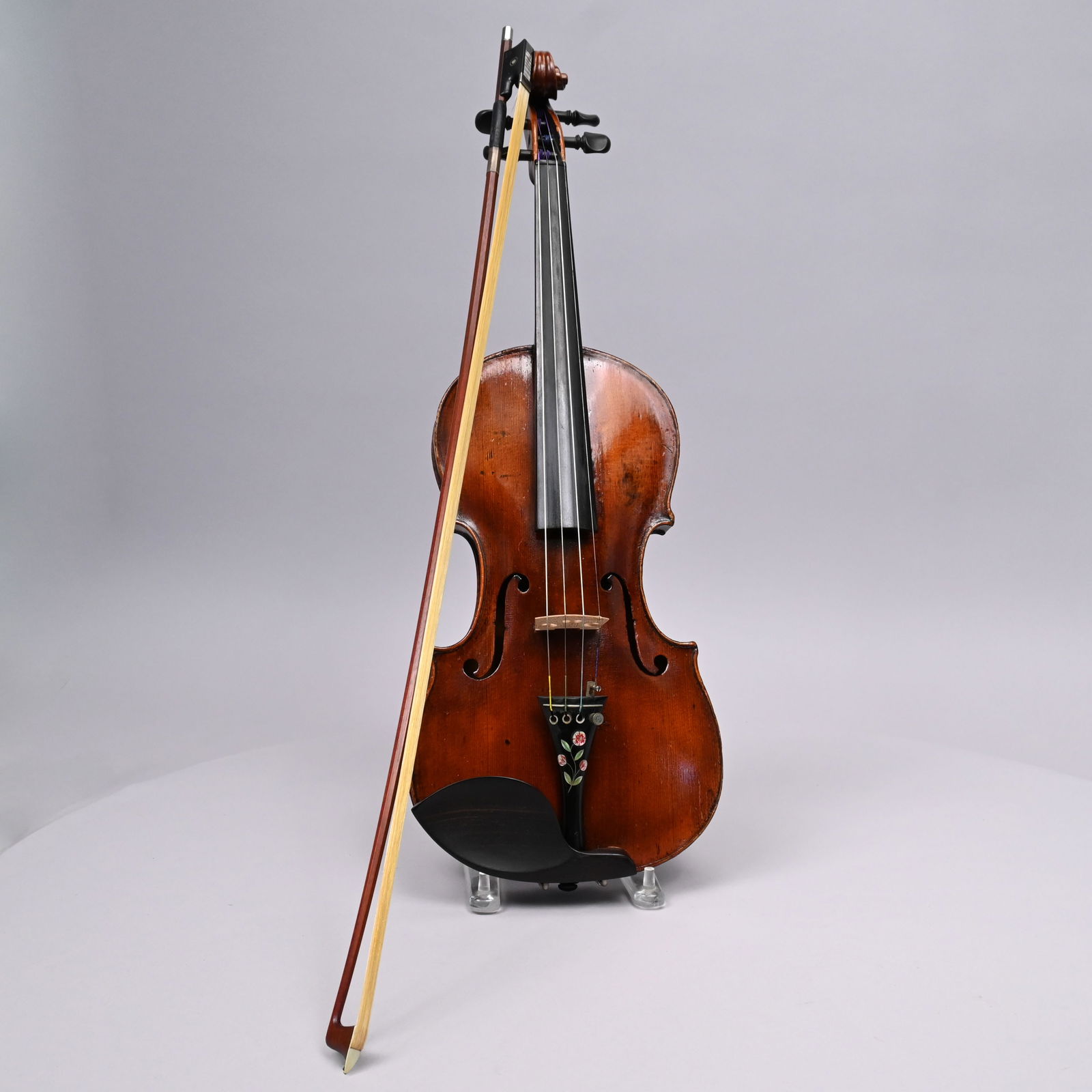 German or French Violin with Bow and Case (1 of 15)