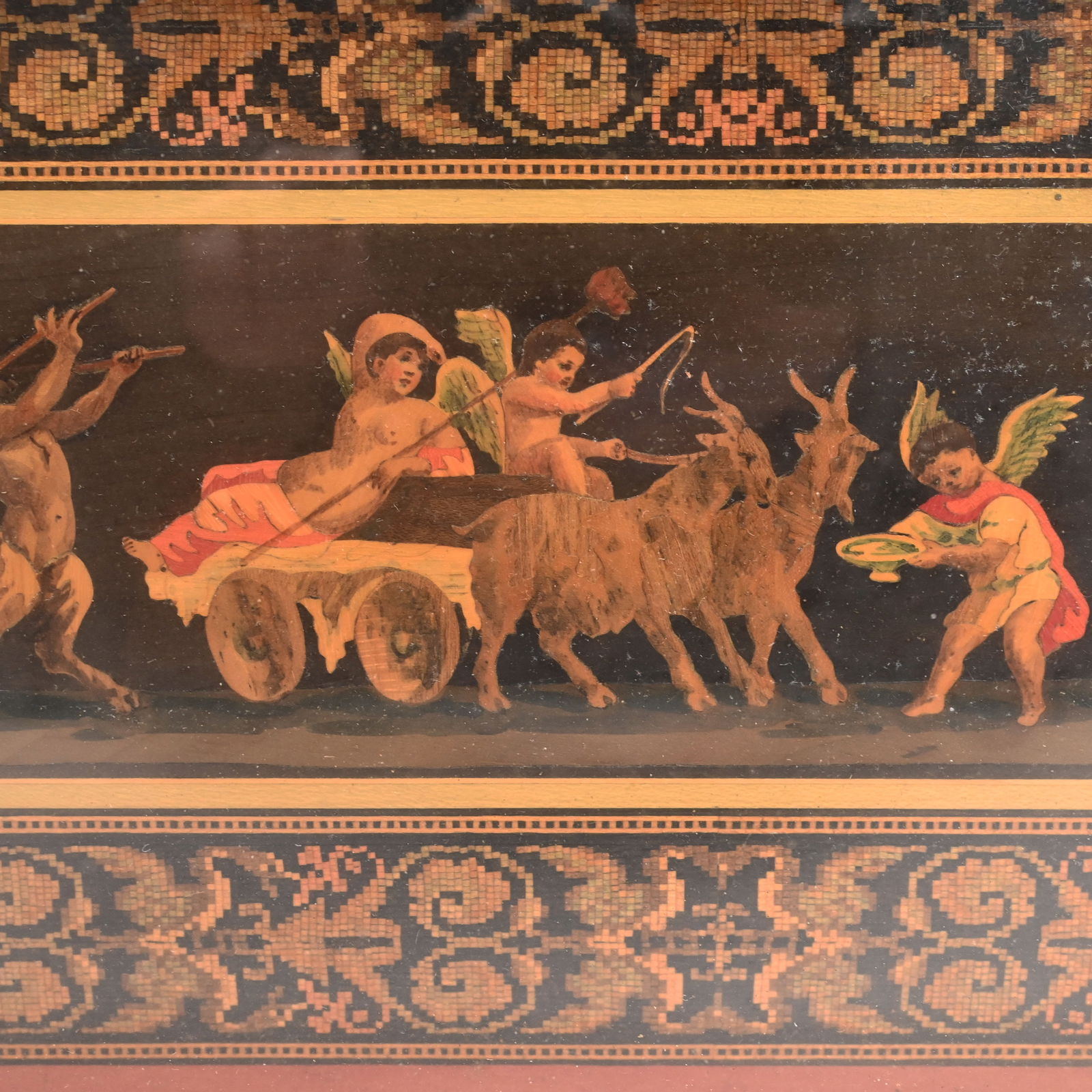 English Tunbridge Ware Allegorical Panel - 3