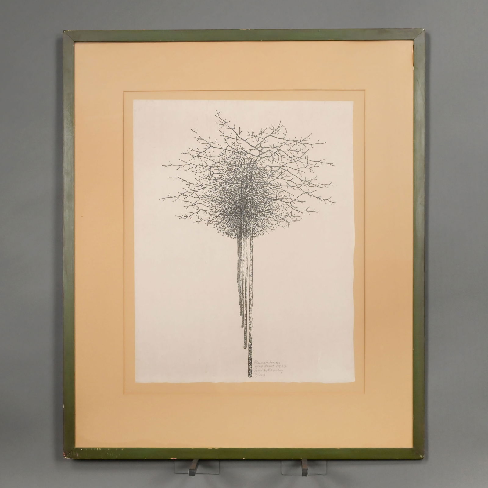 Jacques Hnizdovsky - "Pin Oak Trees," 1963 (1 of 4)