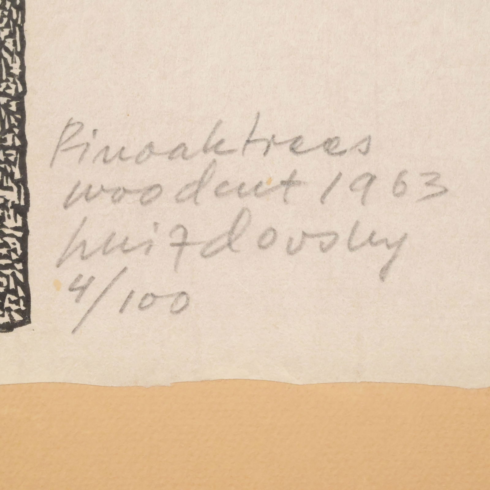 Jacques Hnizdovsky - "Pin Oak Trees," 1963 - 2